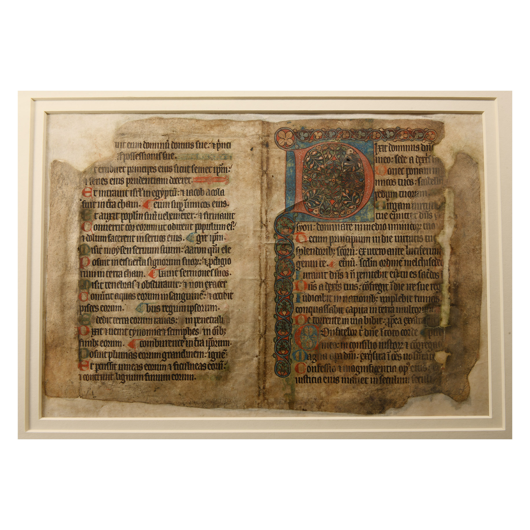 Medieval Bifolium from a Dismembered Psalter