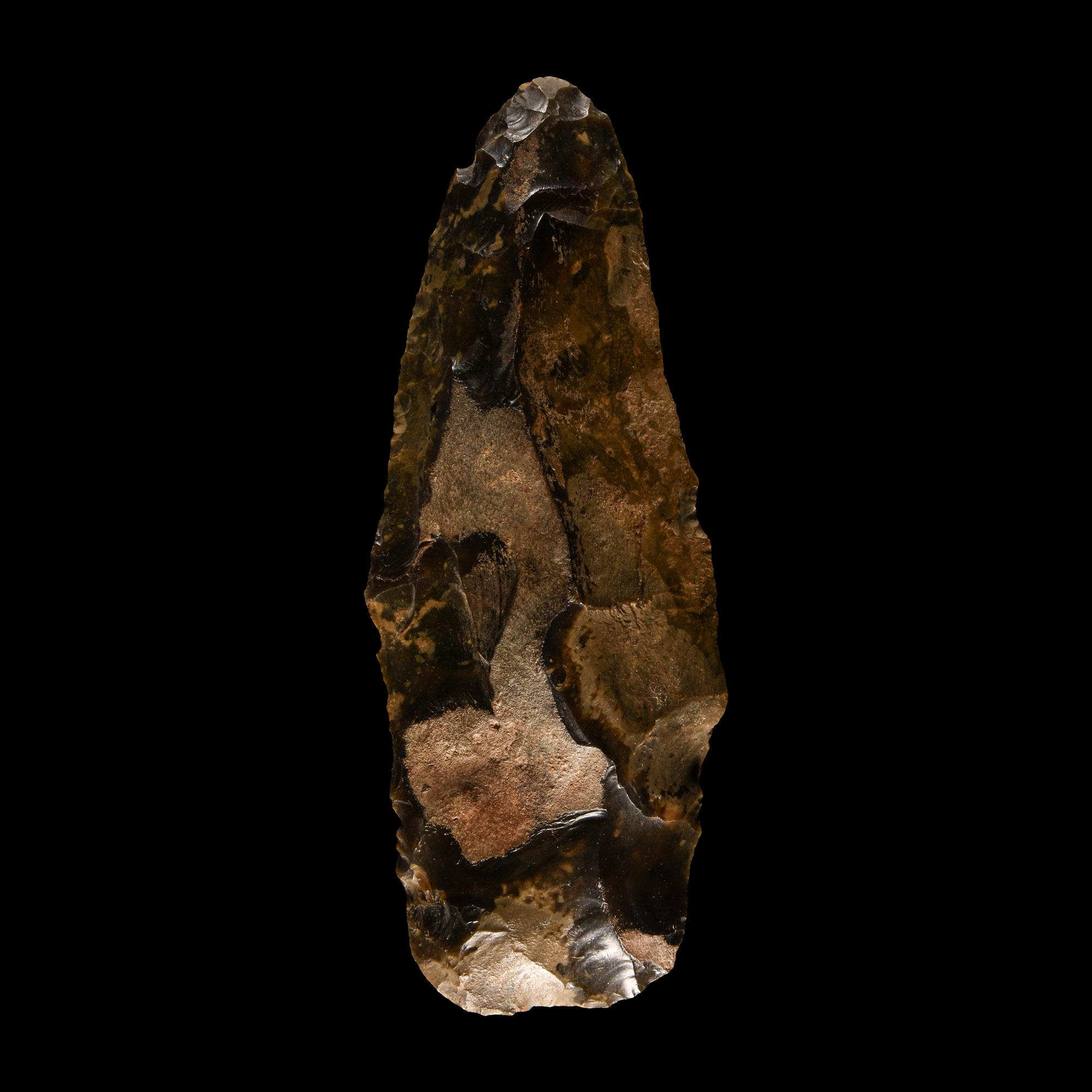 Stone Age Knapped Flint Handaxe