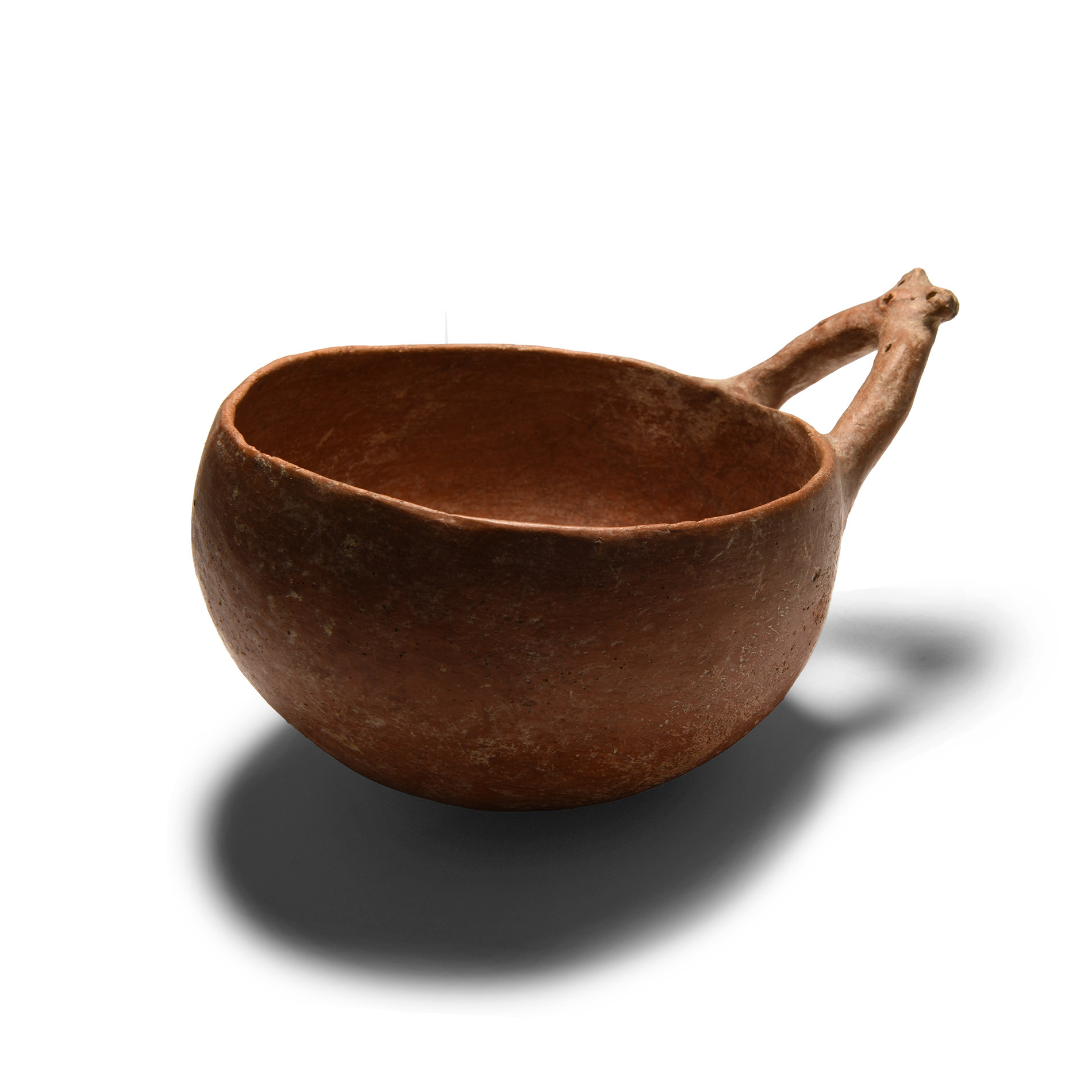Cypriot Wishbone Redware Dipper Cup