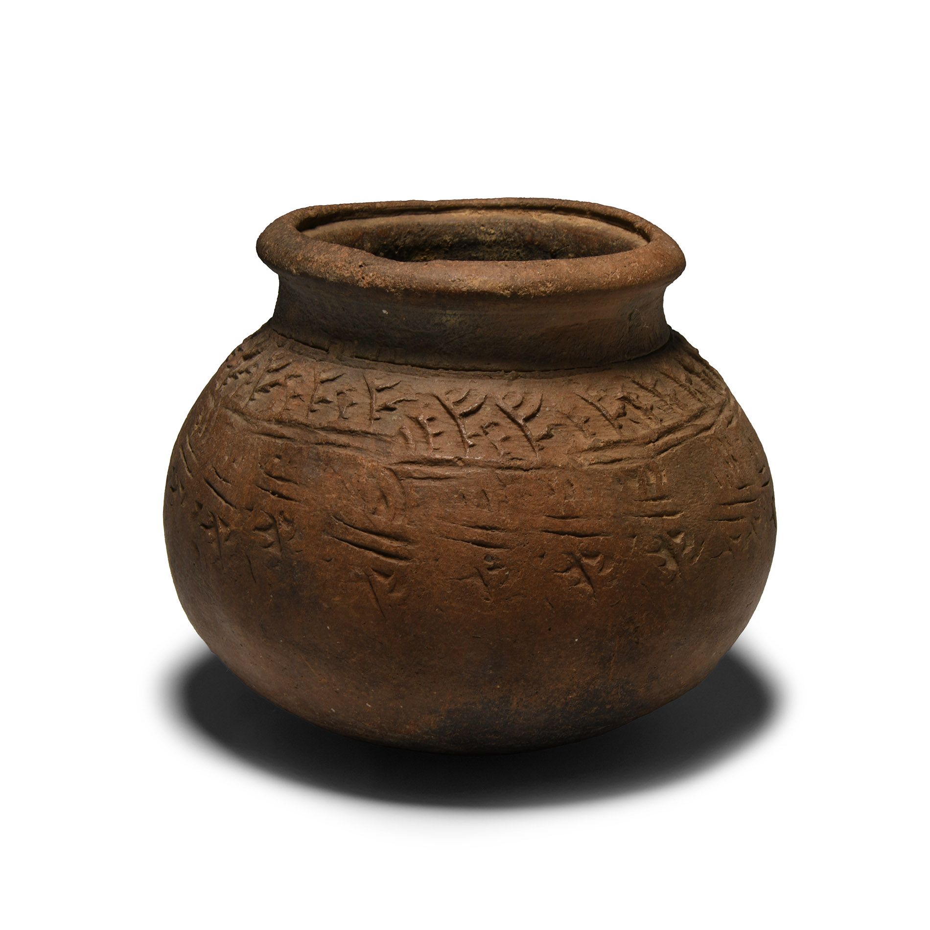 Anglo-Saxon Decorated Grey-Ware Urn