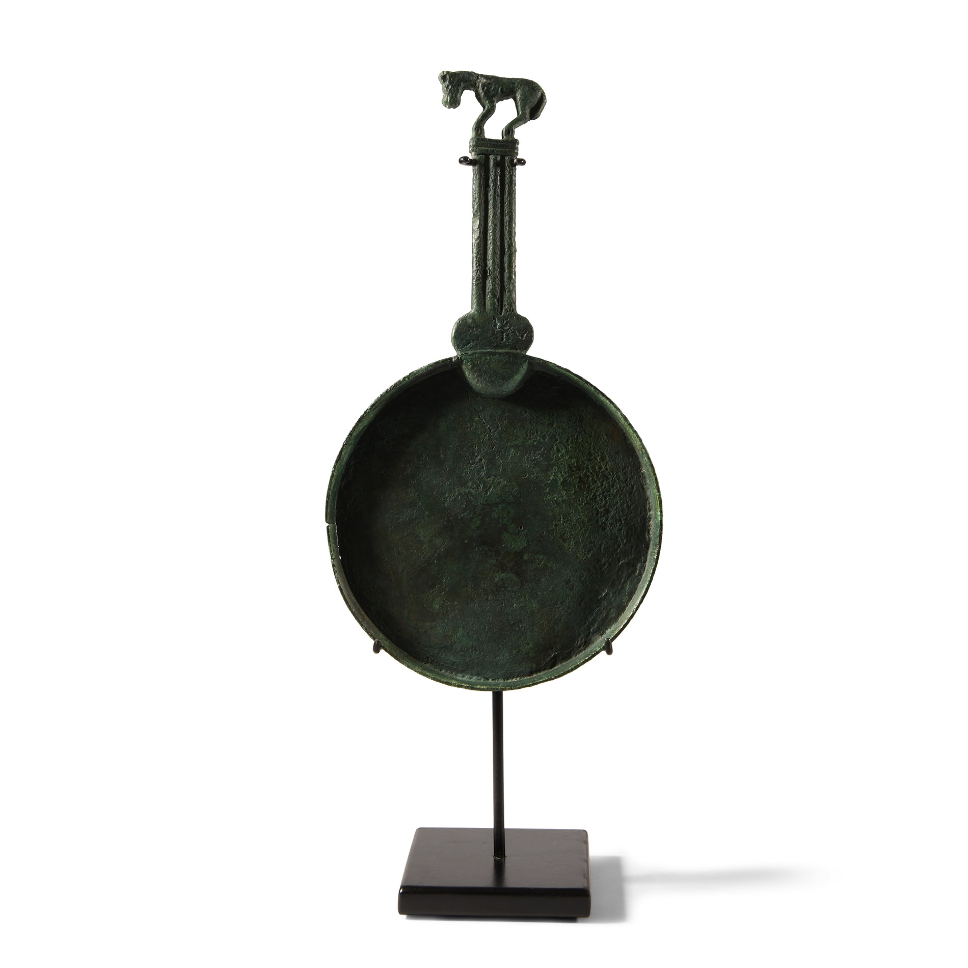 Scythian Bronze Mirror with Panther Handle