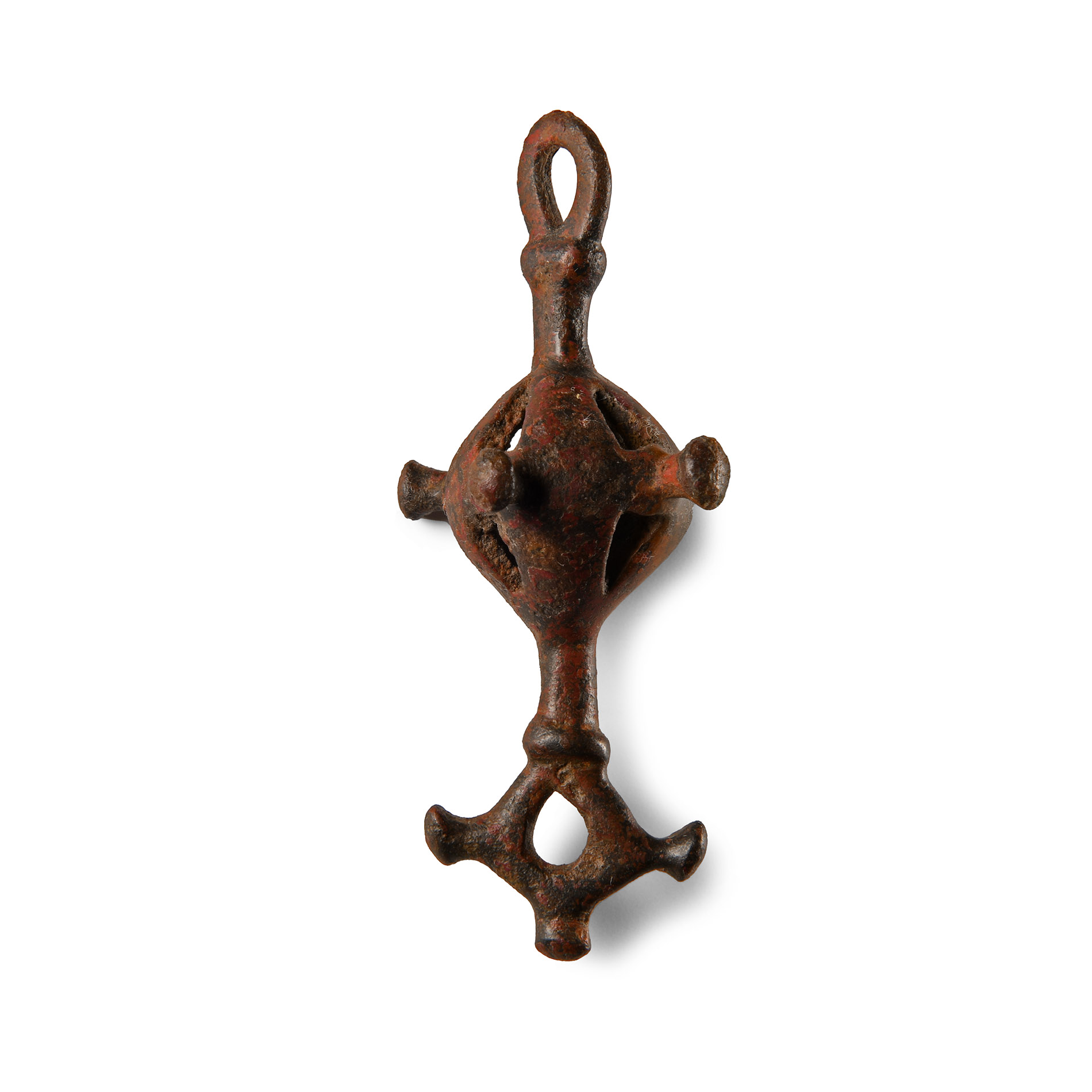 Western Asiatic Bronze Pendant with Cross
