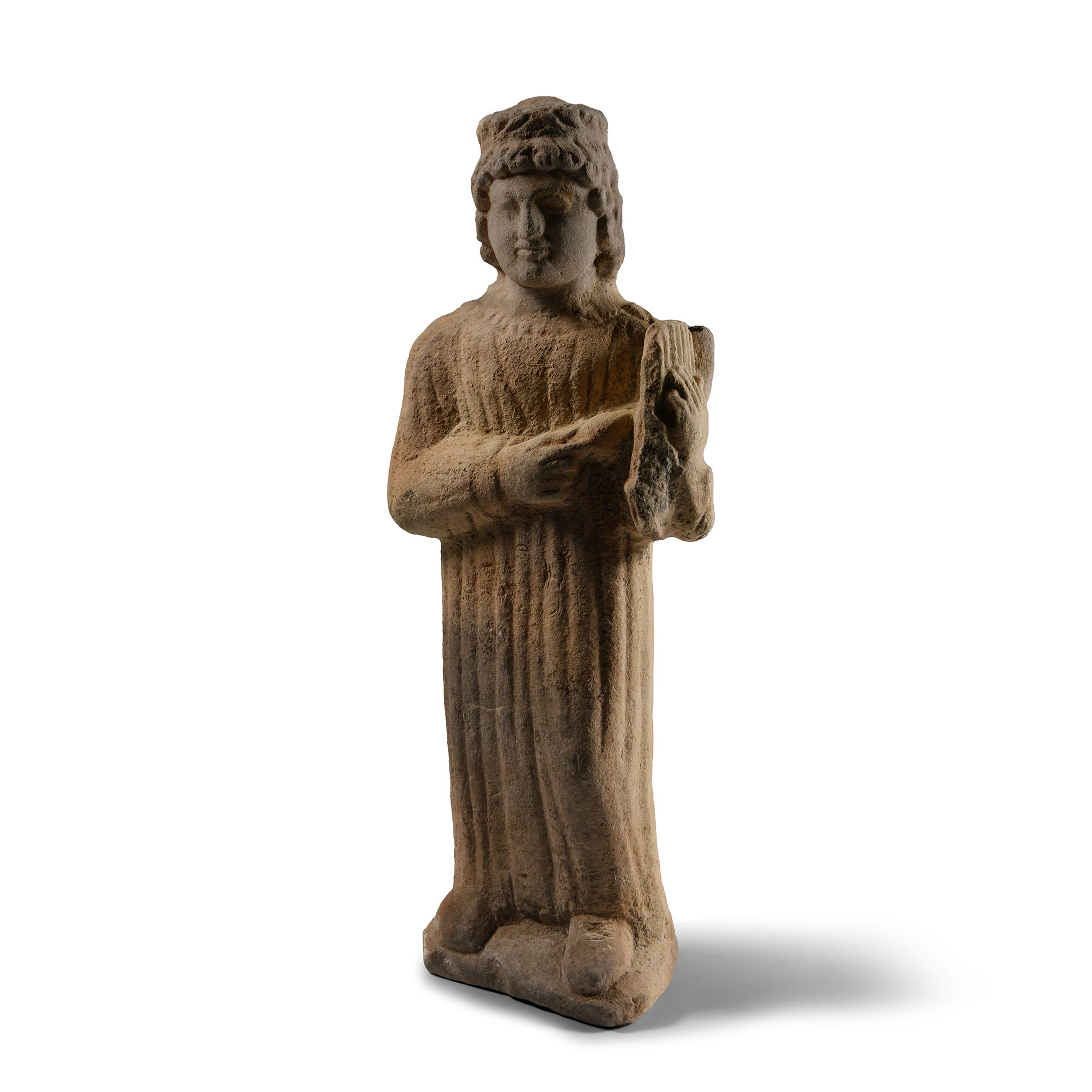 Cypriot Limestone Standing Musician