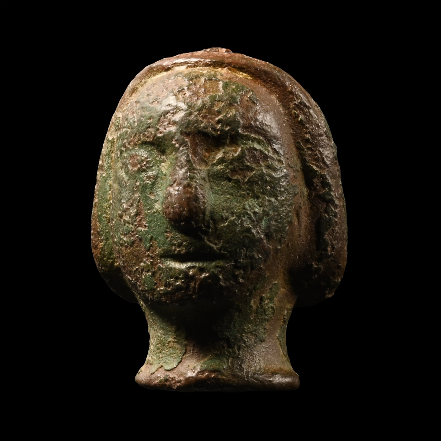 Medieval Bronze Shrine Head of a Lady