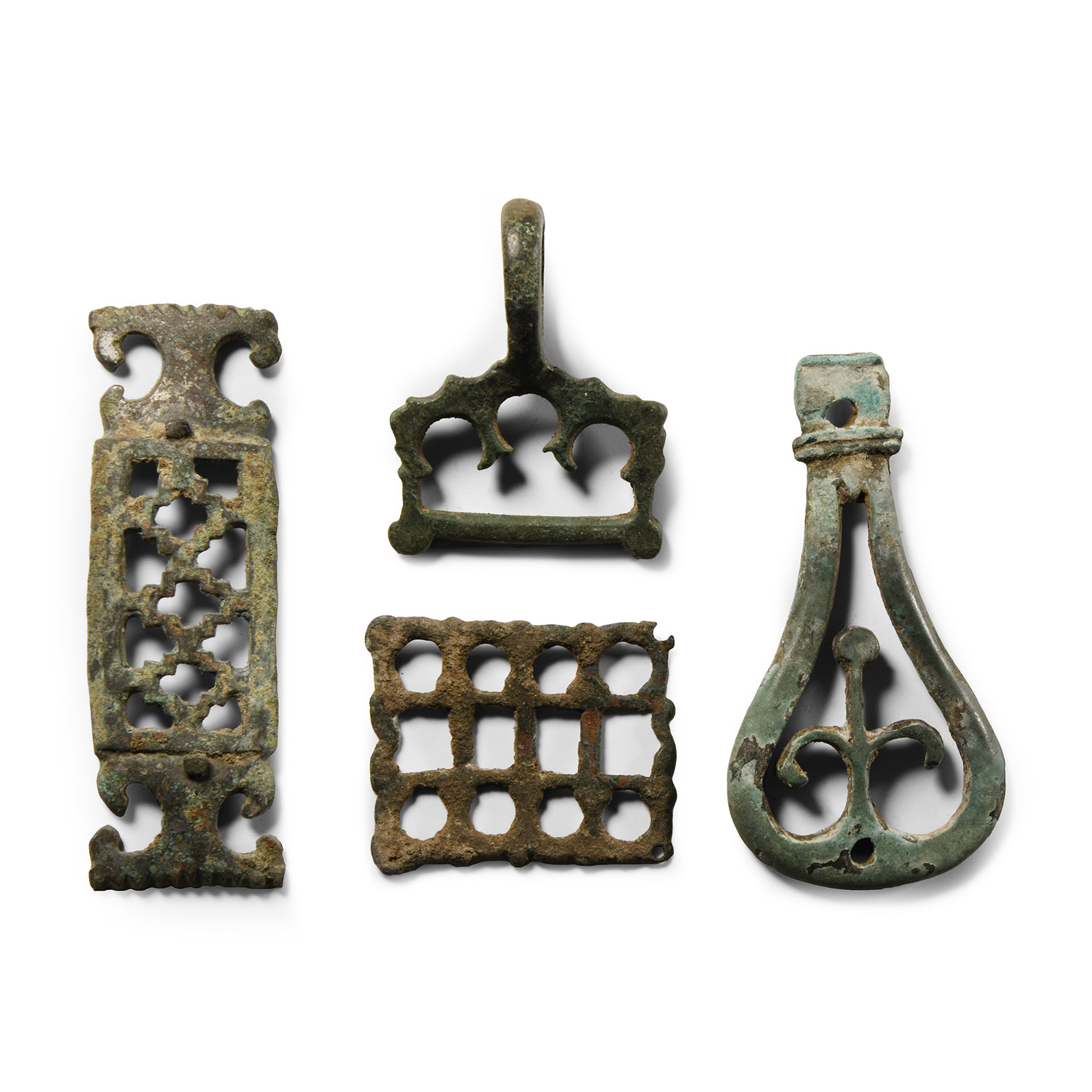 Roman Bronze Belt Mount Group