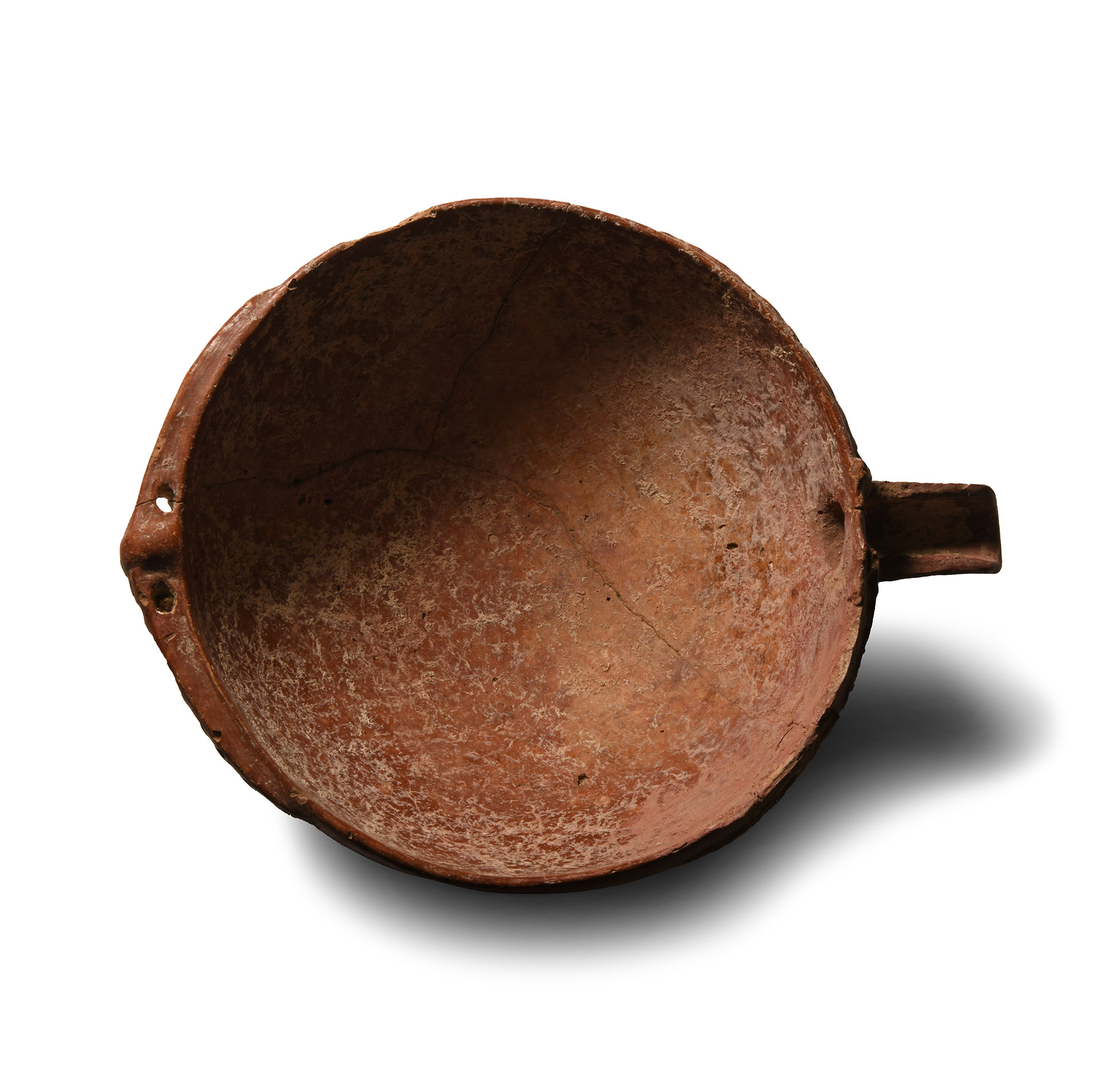 Cypriot Red Polished Ware Bowl with Spout