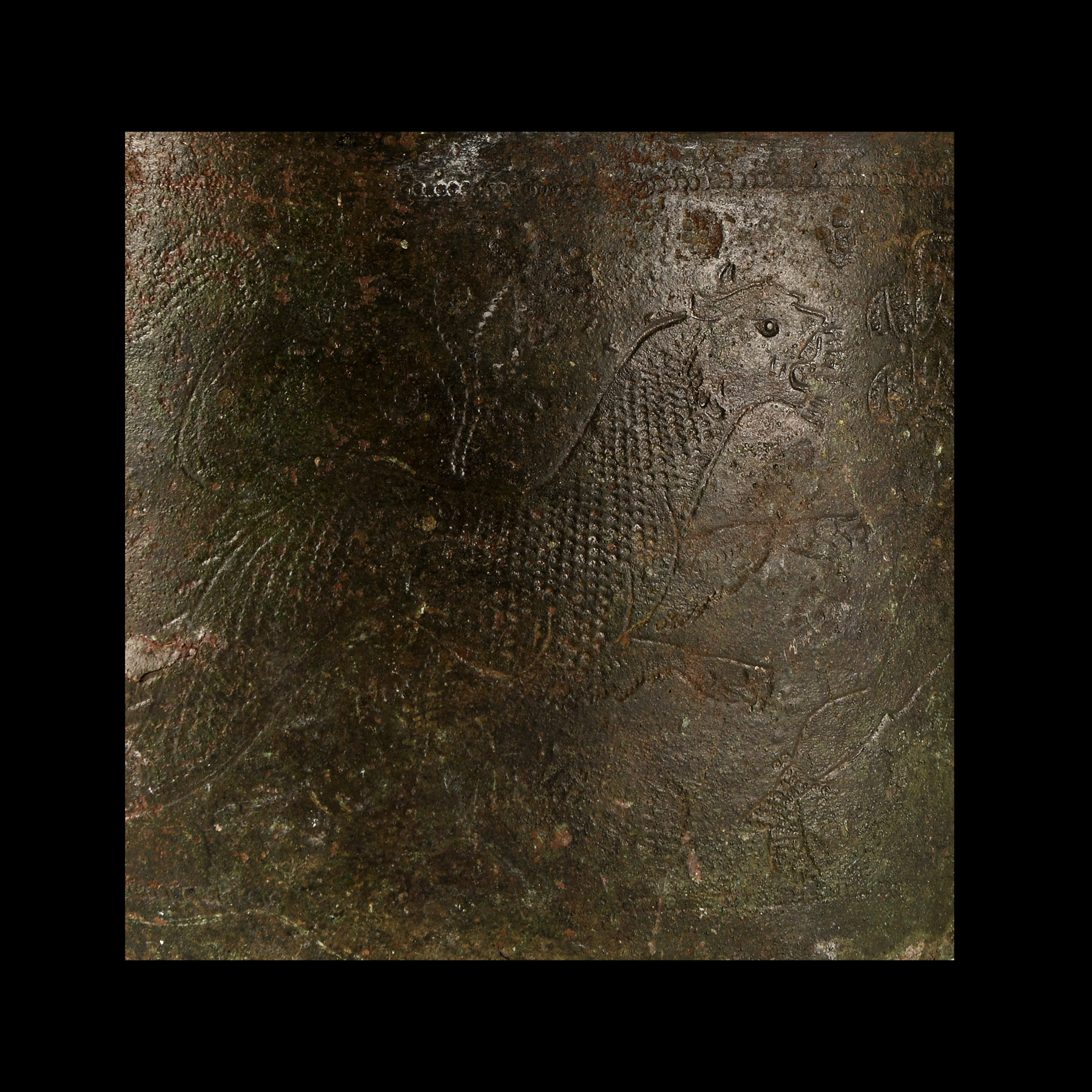 Anglo-Saxon Bronze Bucket with Hunting Scenes