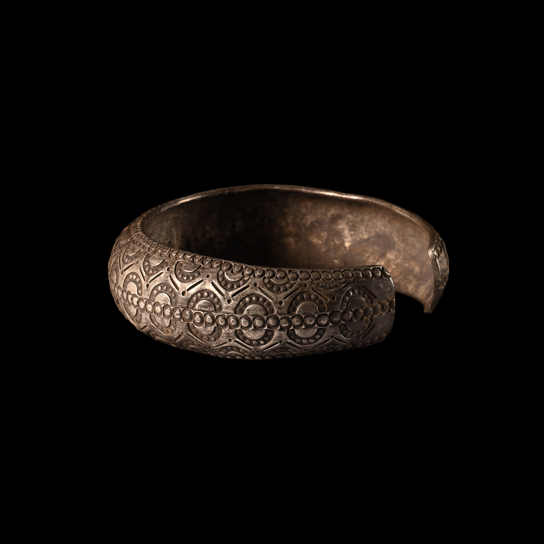 Viking Age Decorated Silver Bracelet