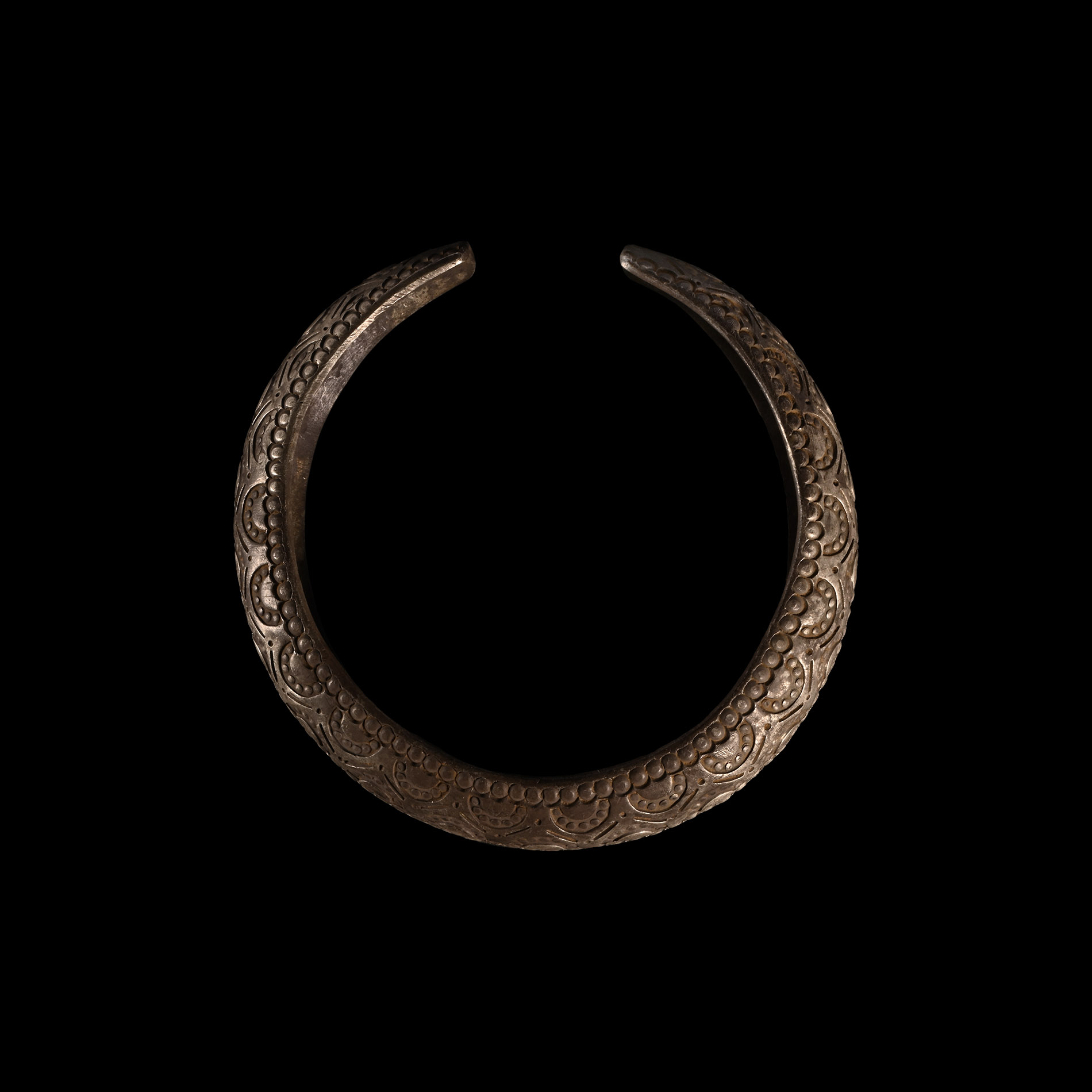 Viking Age Decorated Silver Bracelet