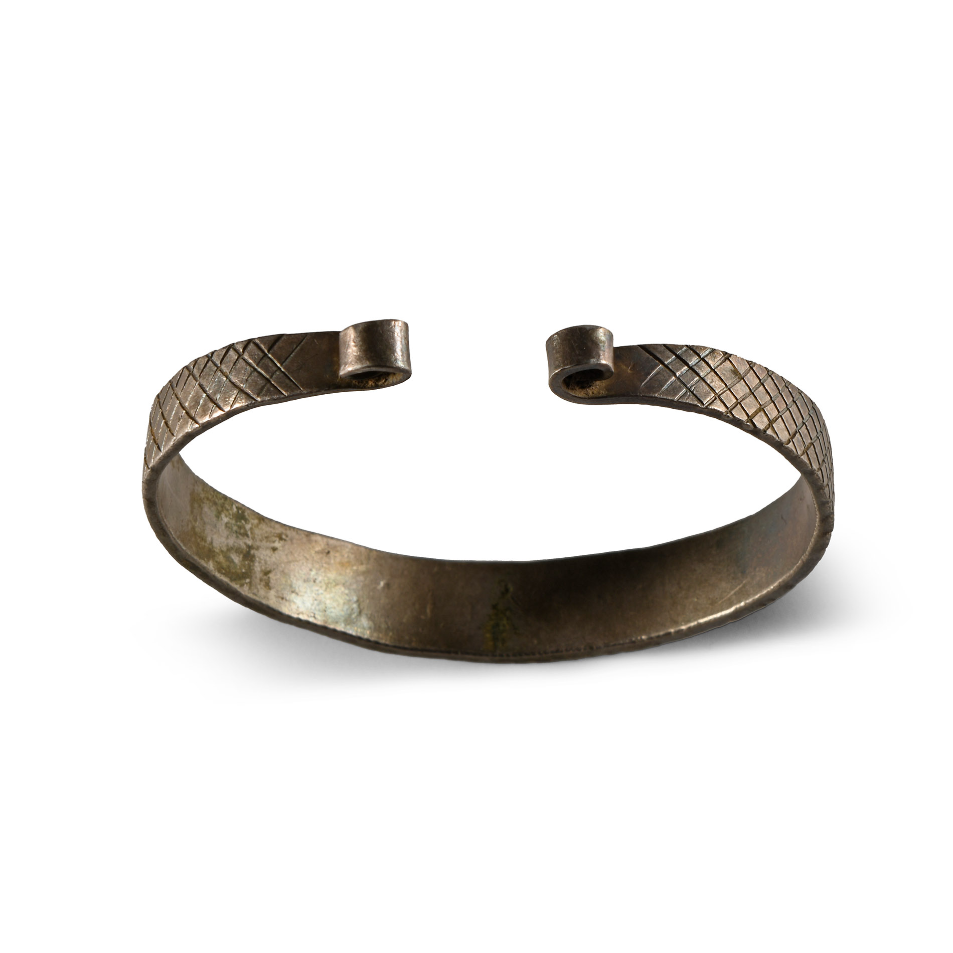 Viking Age Decorated Silver Bracelet