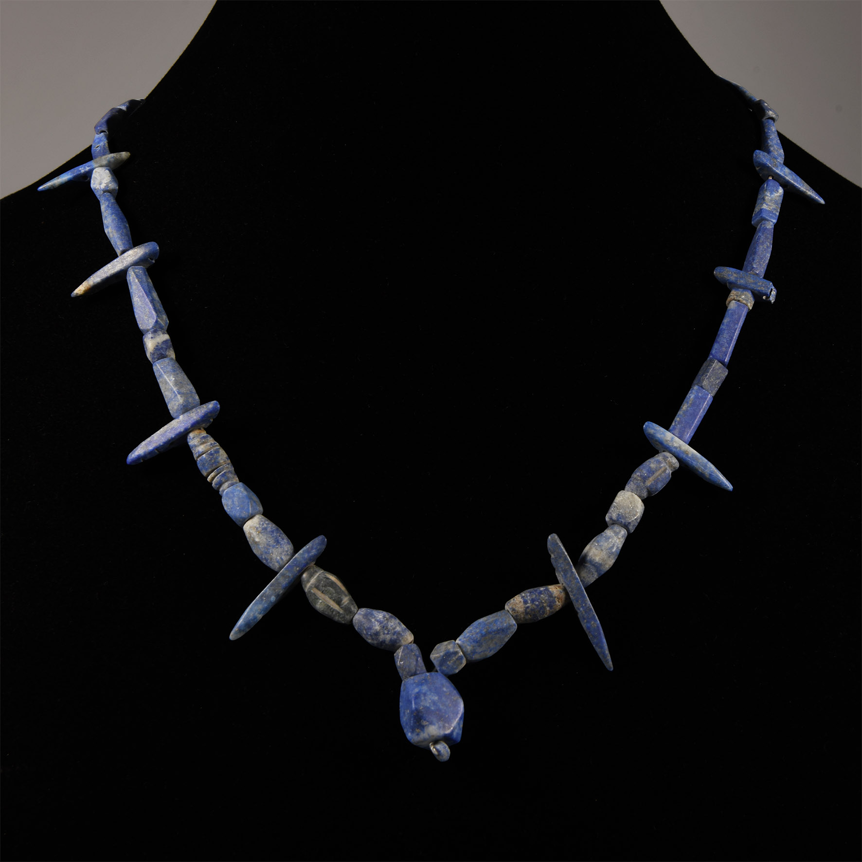 Bactrian Style Lapis Lazuli Bead Necklace