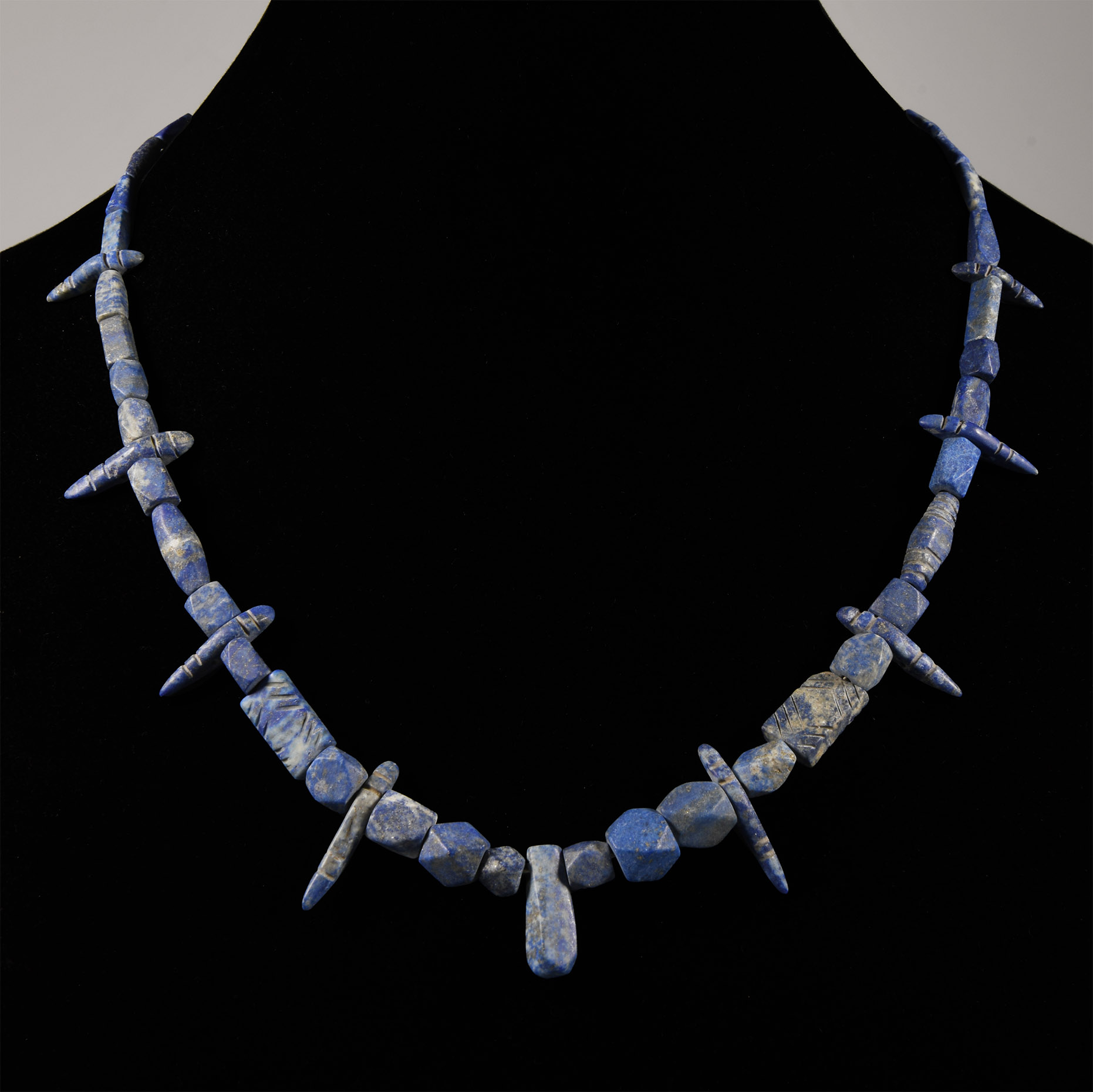 Bactrian Style Lapis Lazuli Bead Necklace