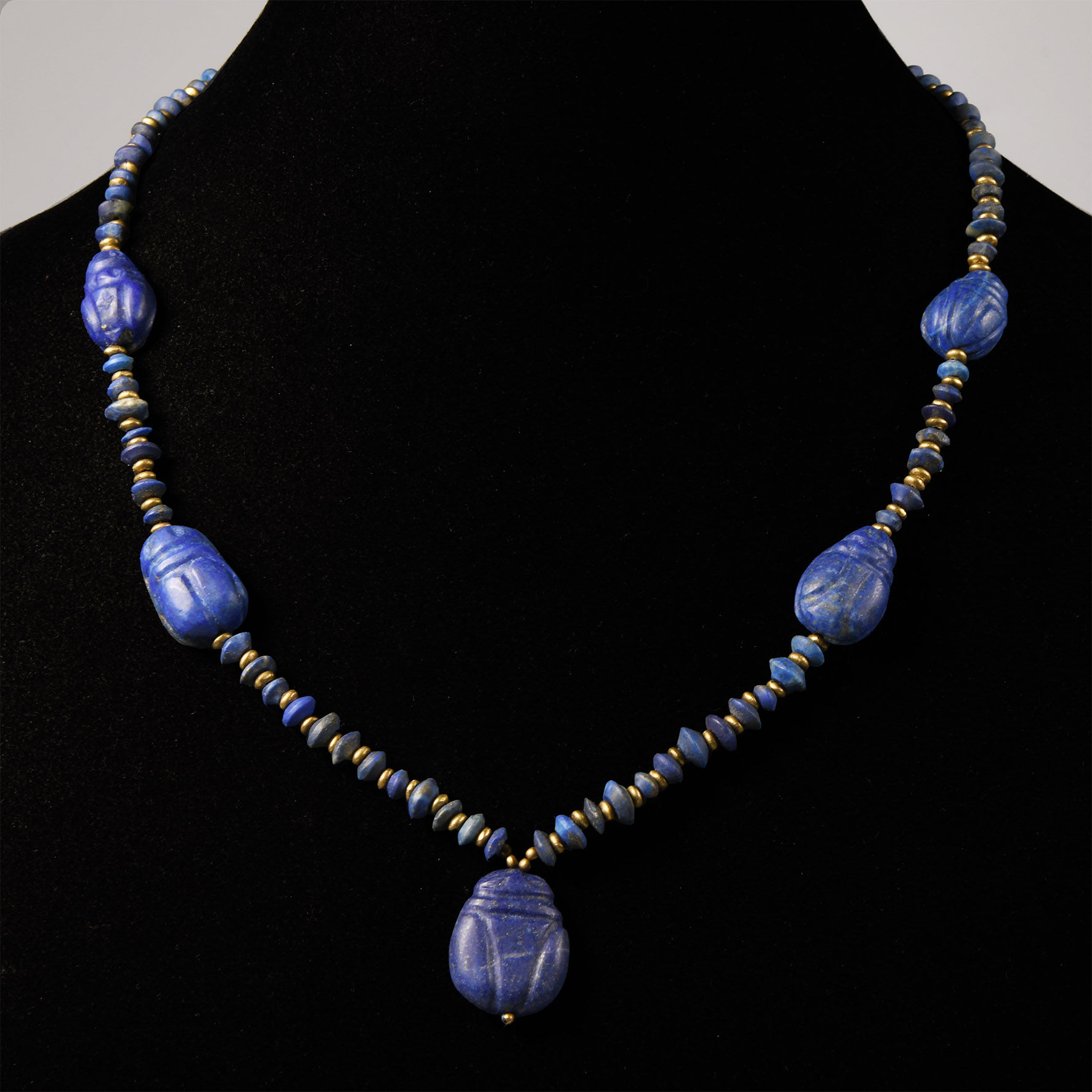 Bactrian Style Lapis Lazuli Bead Necklace