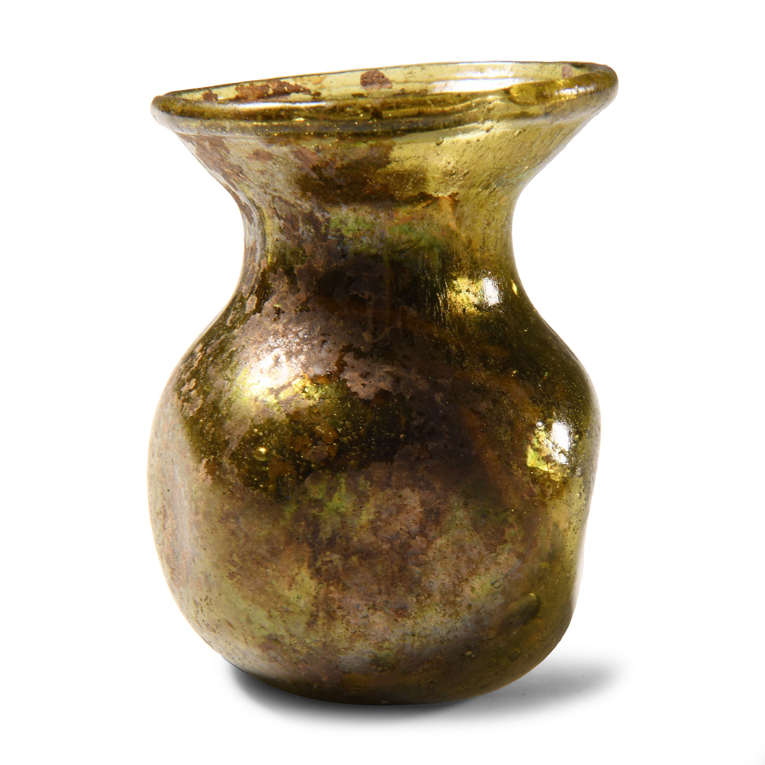 Roman Glass Spool-Shaped Vessel