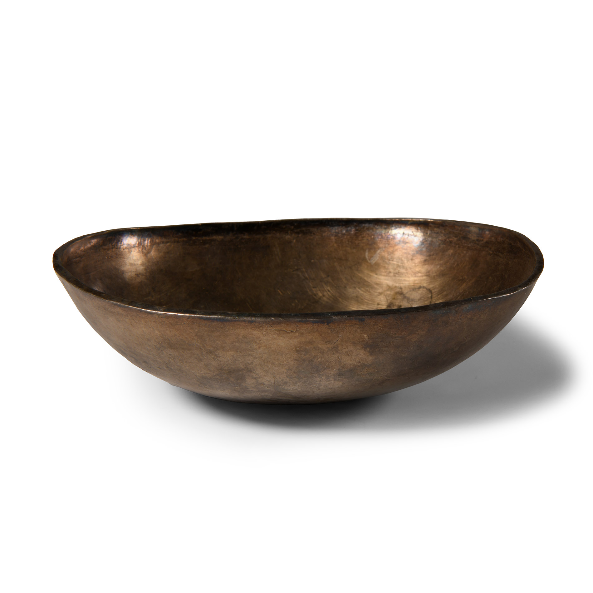Sassanian Engraved Silver Bowl