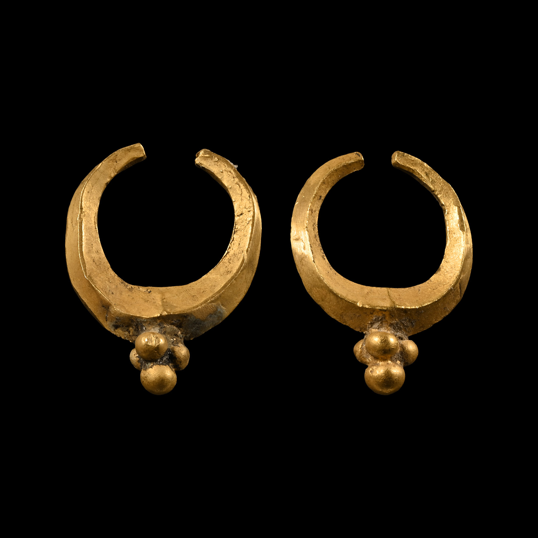 Western Asiatic Gold Earrings