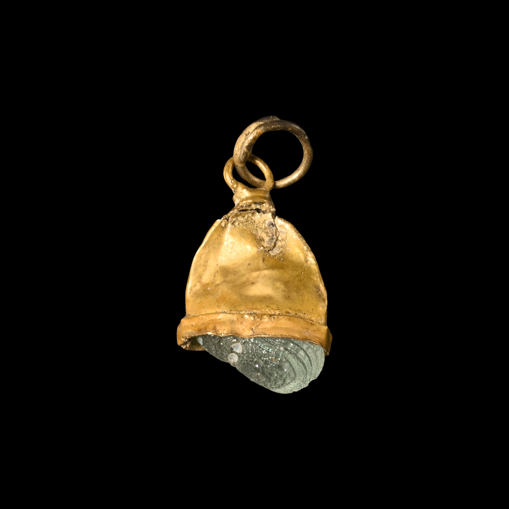 Viking Age Gold 'Elf Shot' Pendant