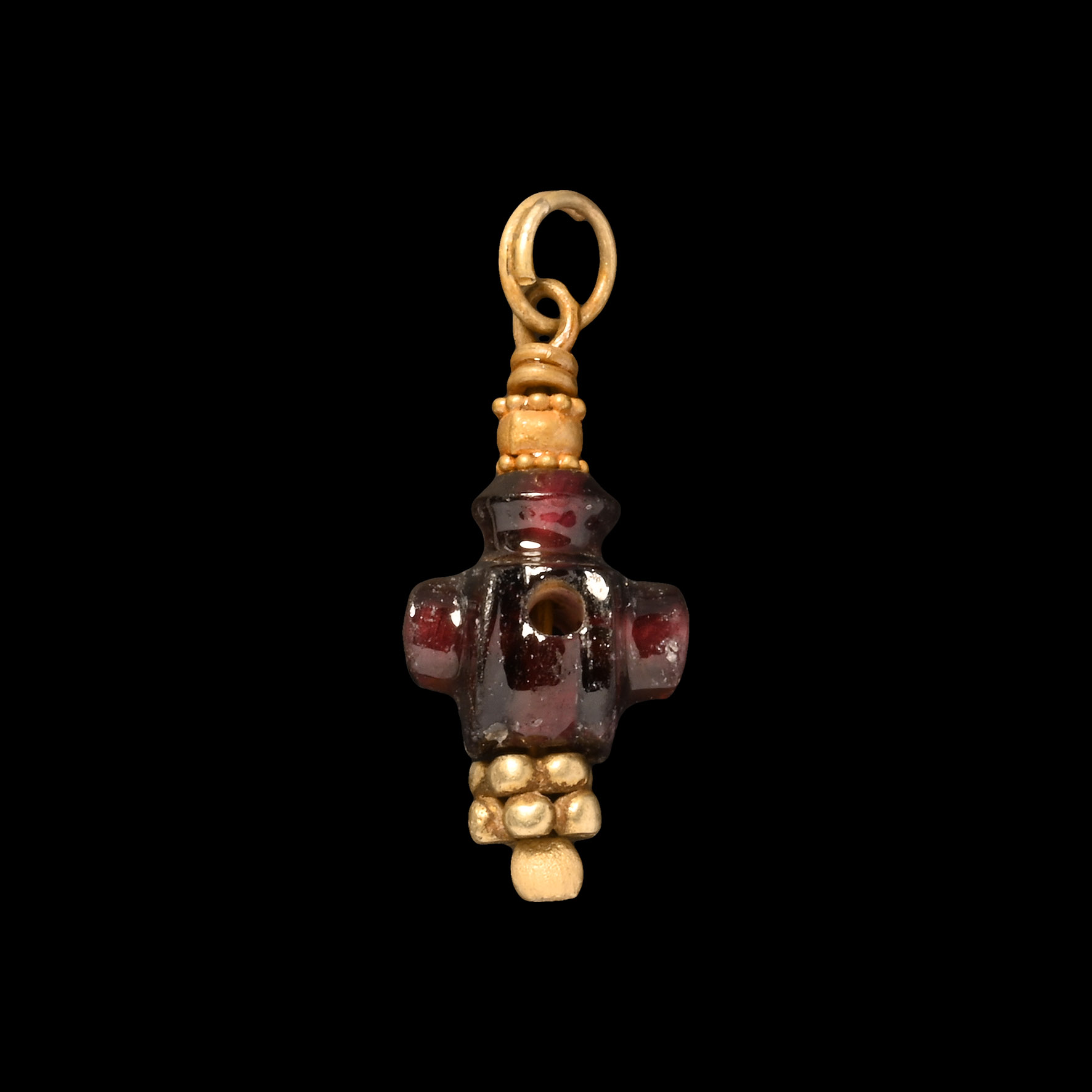 Western Asiatic Gold Pendant with Bead