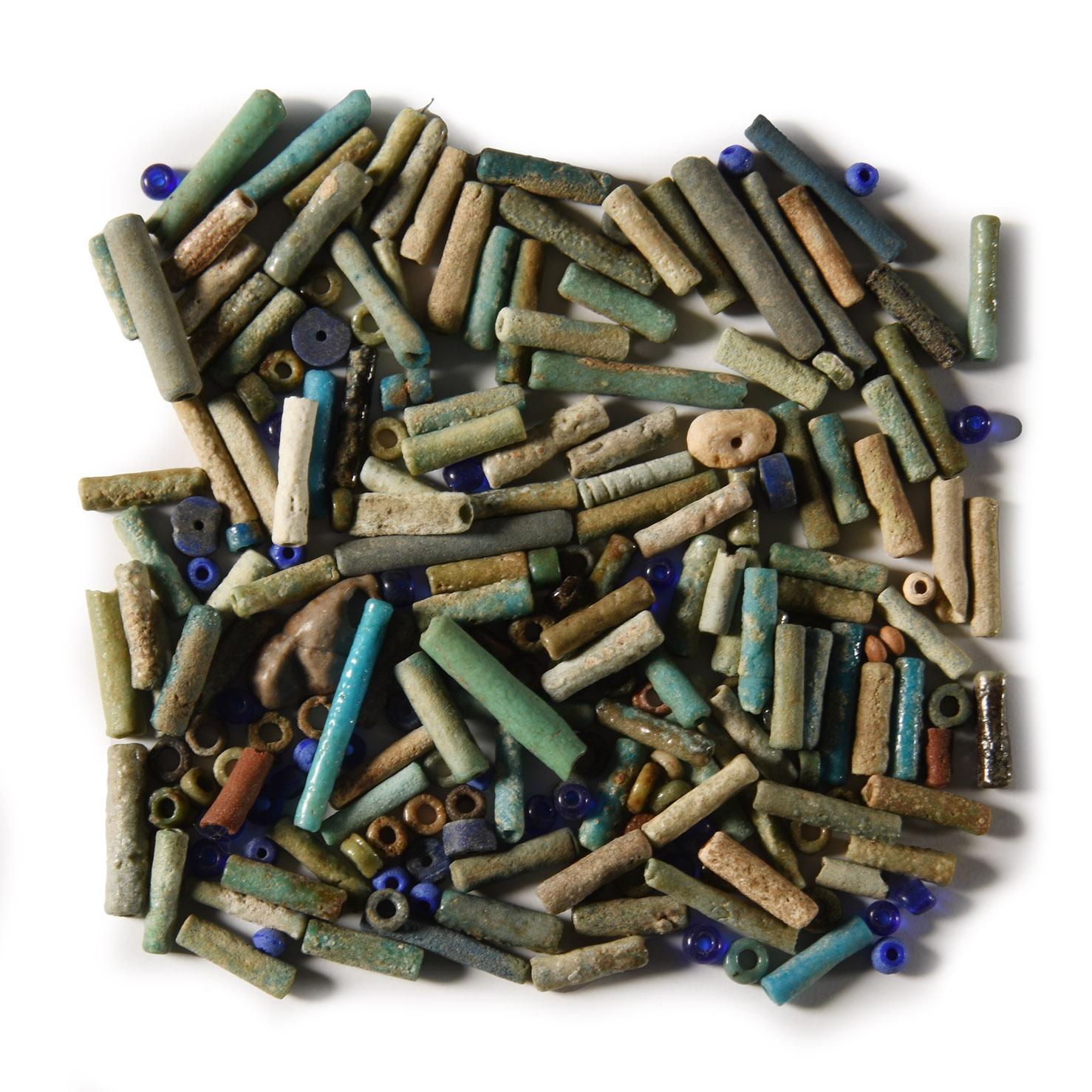 Egyptian Faience and Glass Bead Group