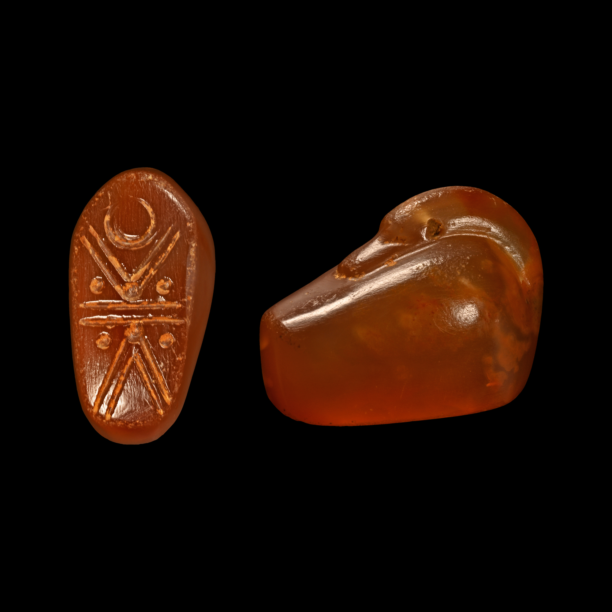 Neo Babylonian Agate Duck Weight with Engraving