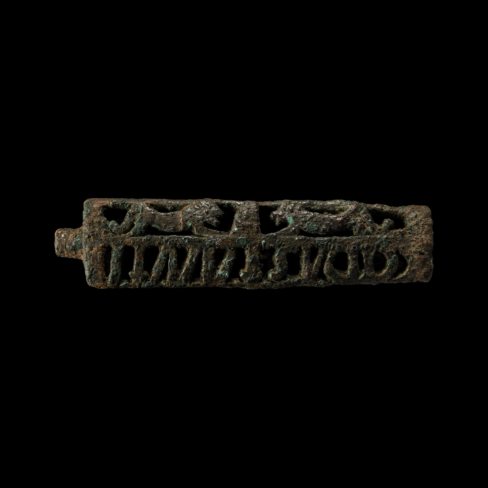 Roman Decorated and Inscribed Animal Hilt