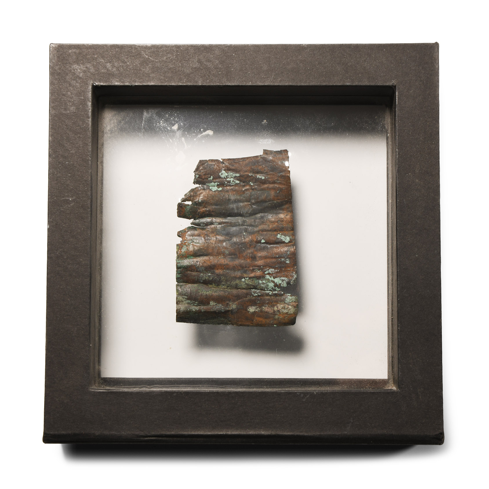 Aramaic Fragmentary Bronze Text Scroll