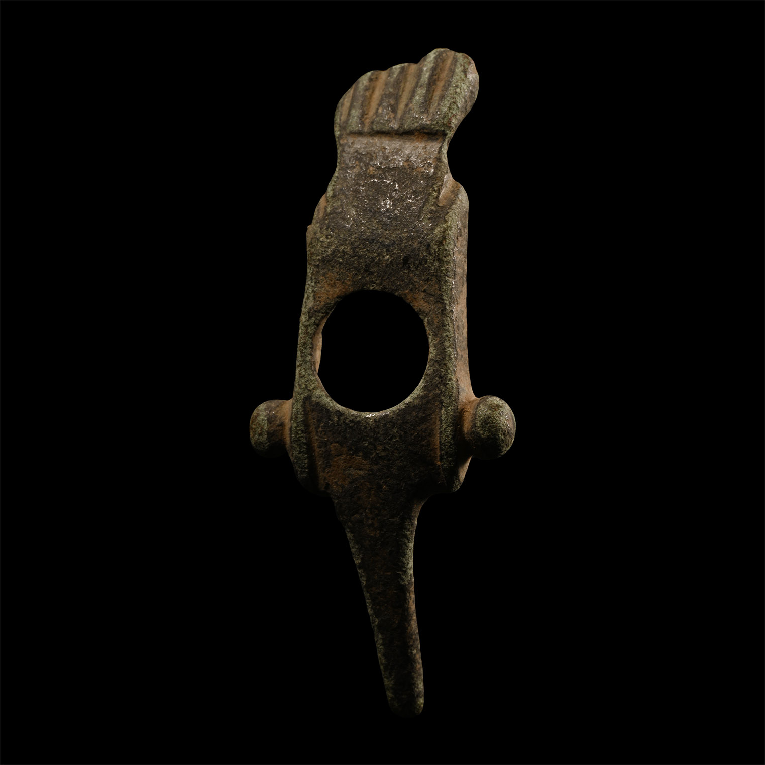 Roman Bronze Double Phallic Amulet