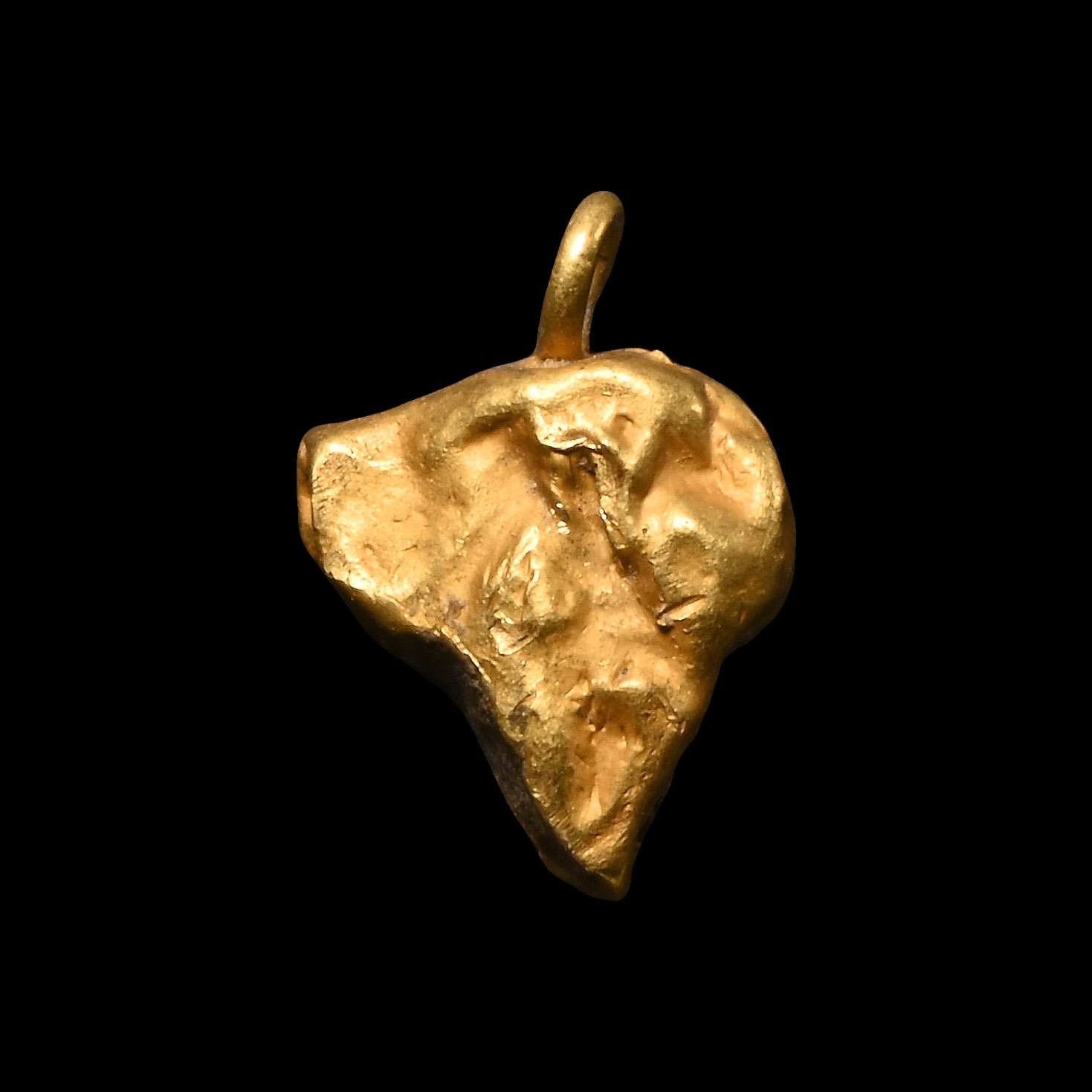 Viking Age Gold Animal Head Pendant
