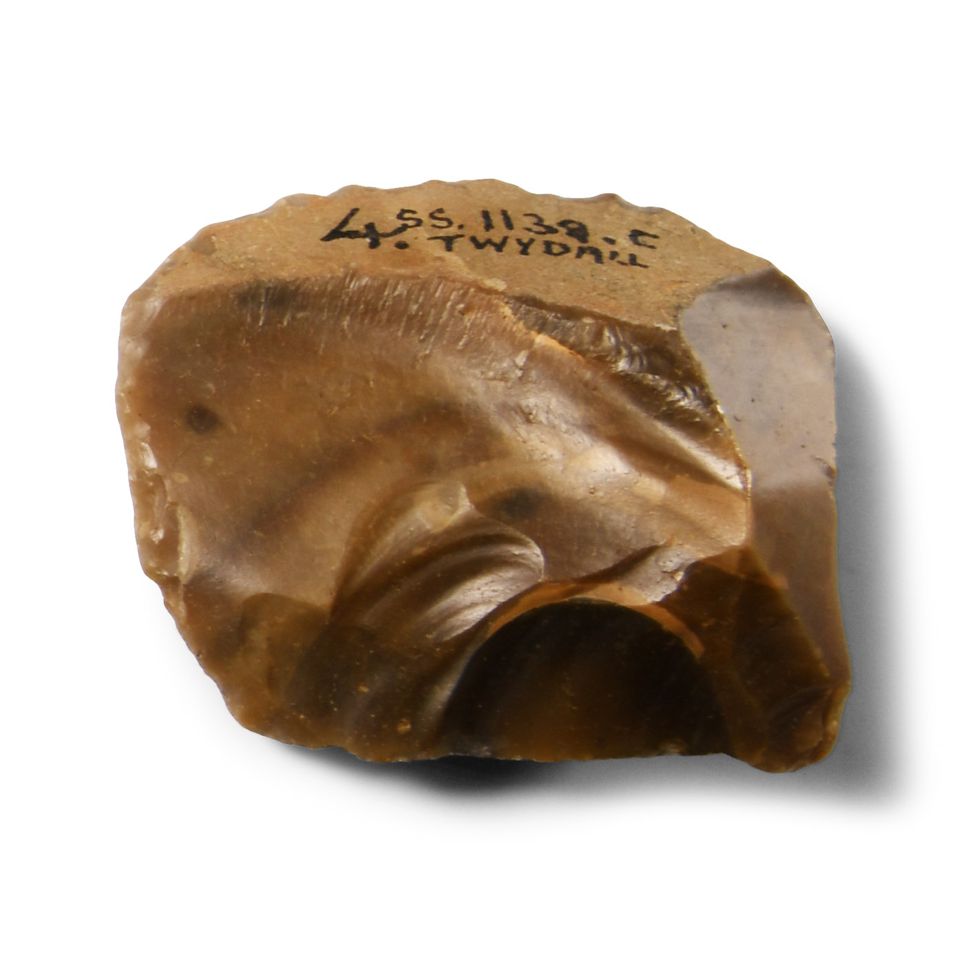 Stone Age Twydall Knapped Flint Scraper Tool