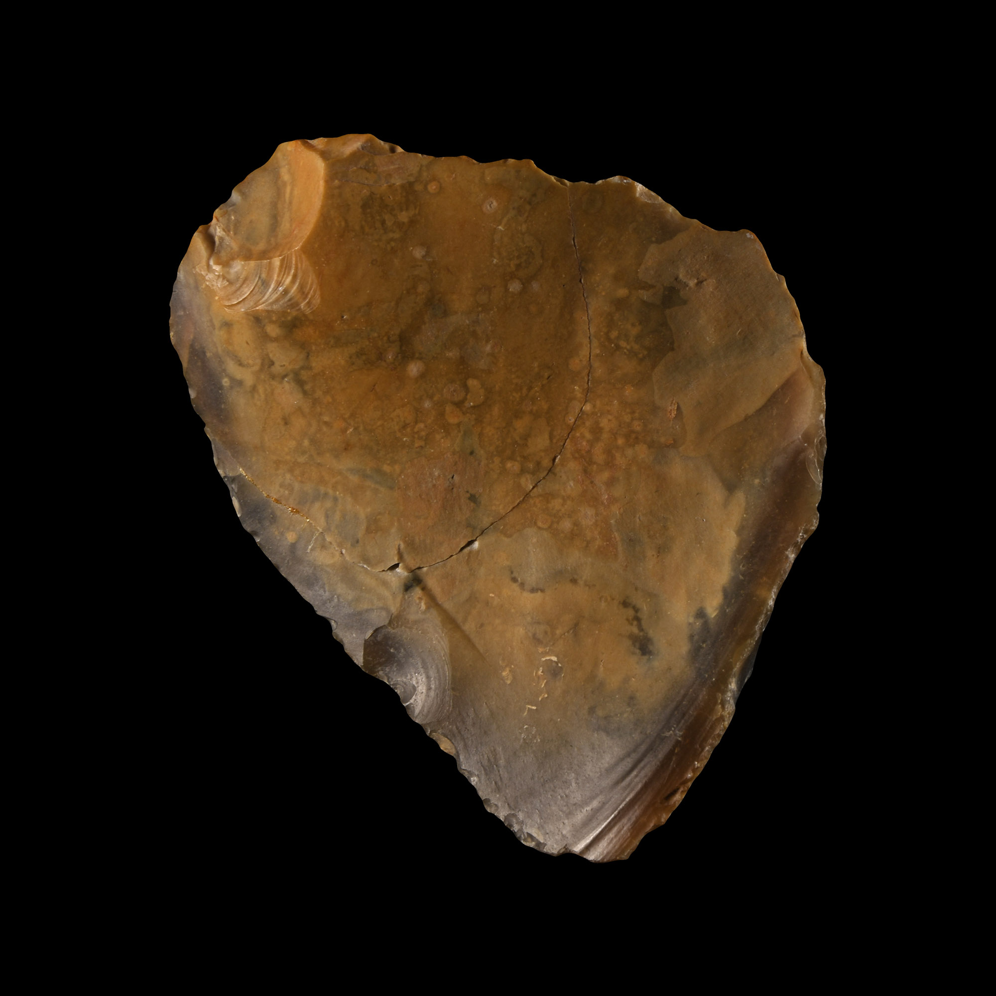 Large Stone Age Twydall Knapped Flint Scraper Tool
