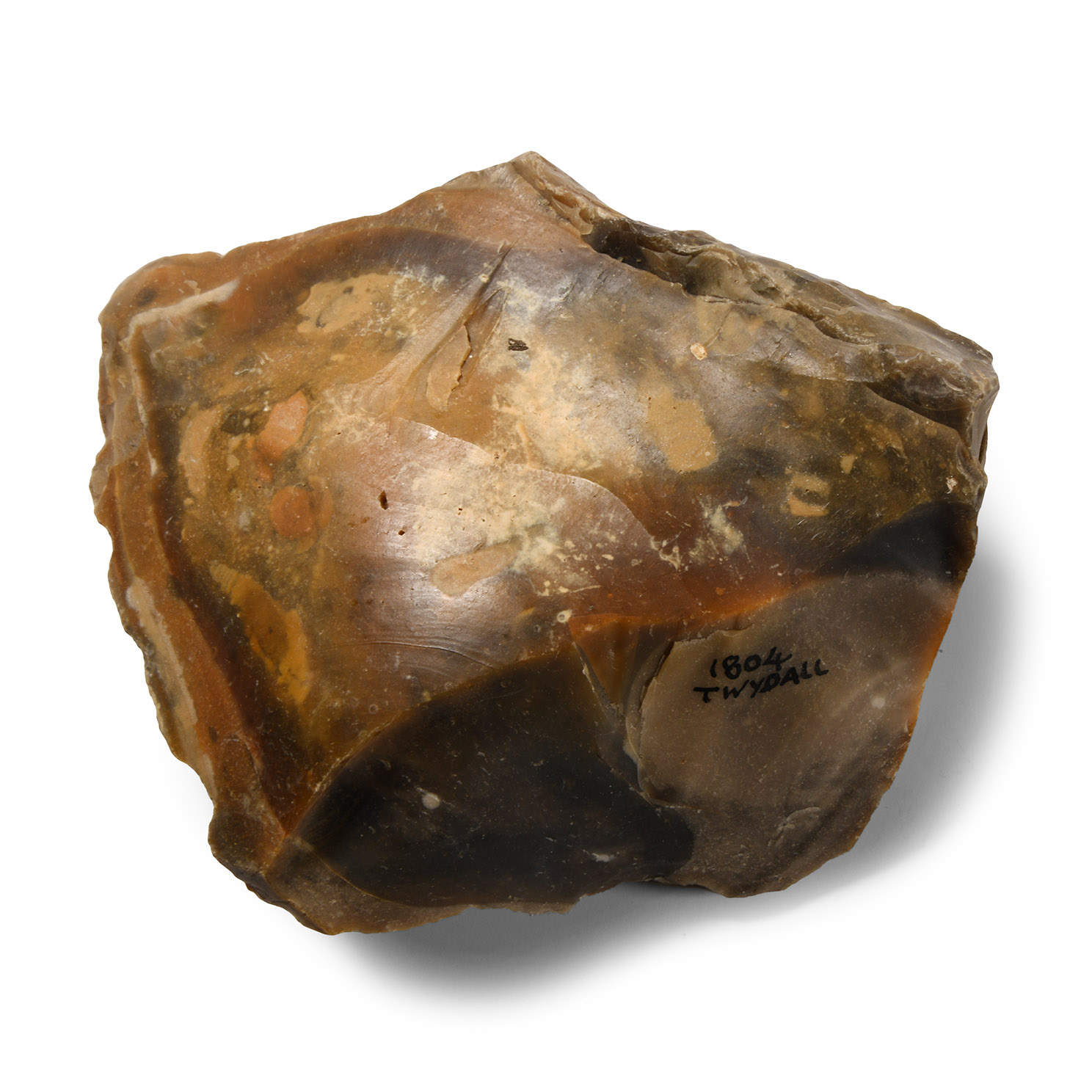 Large Stone Age Twydall Knapped Flint Proto-Handaxe
