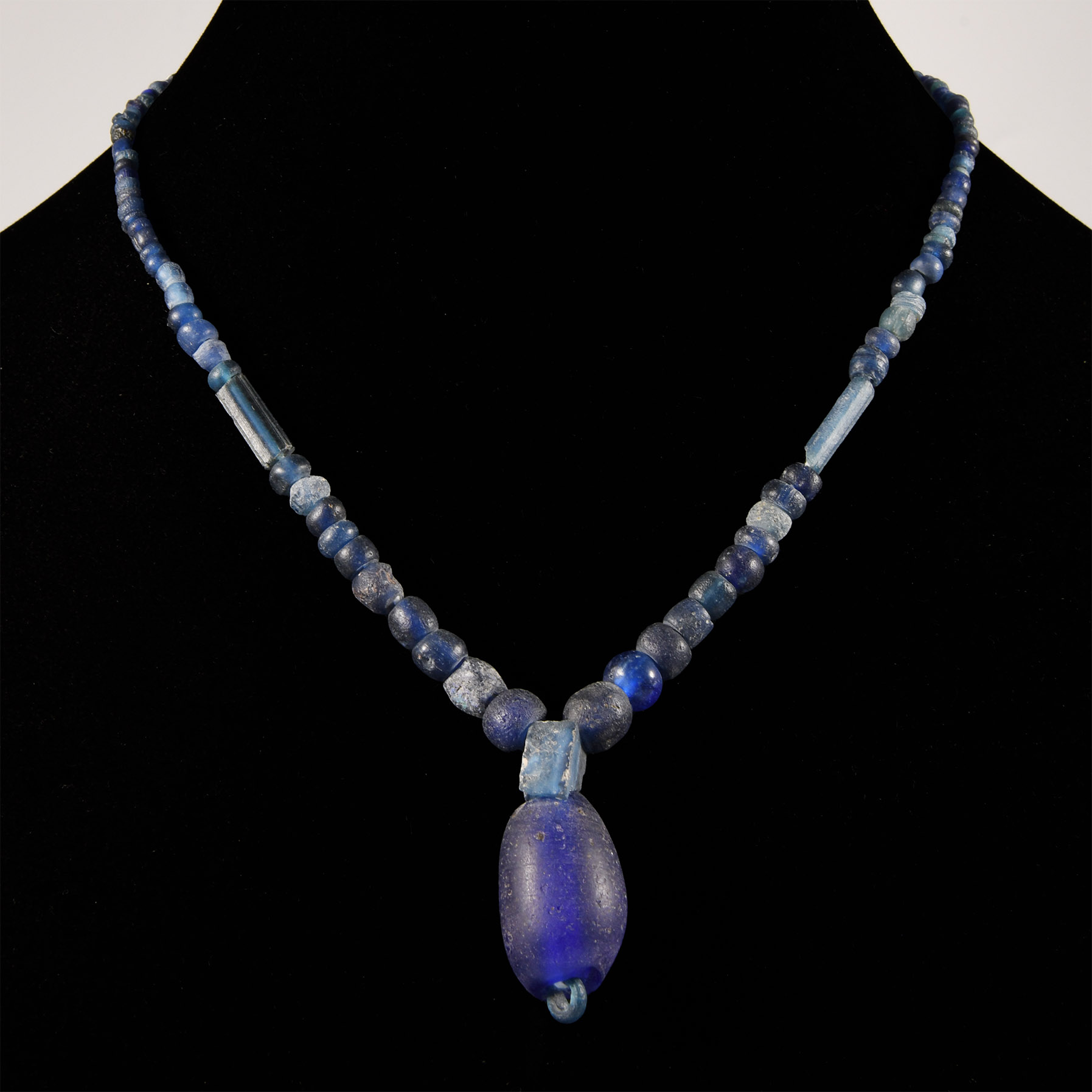 Roman Blue Glass Bead Necklace String
