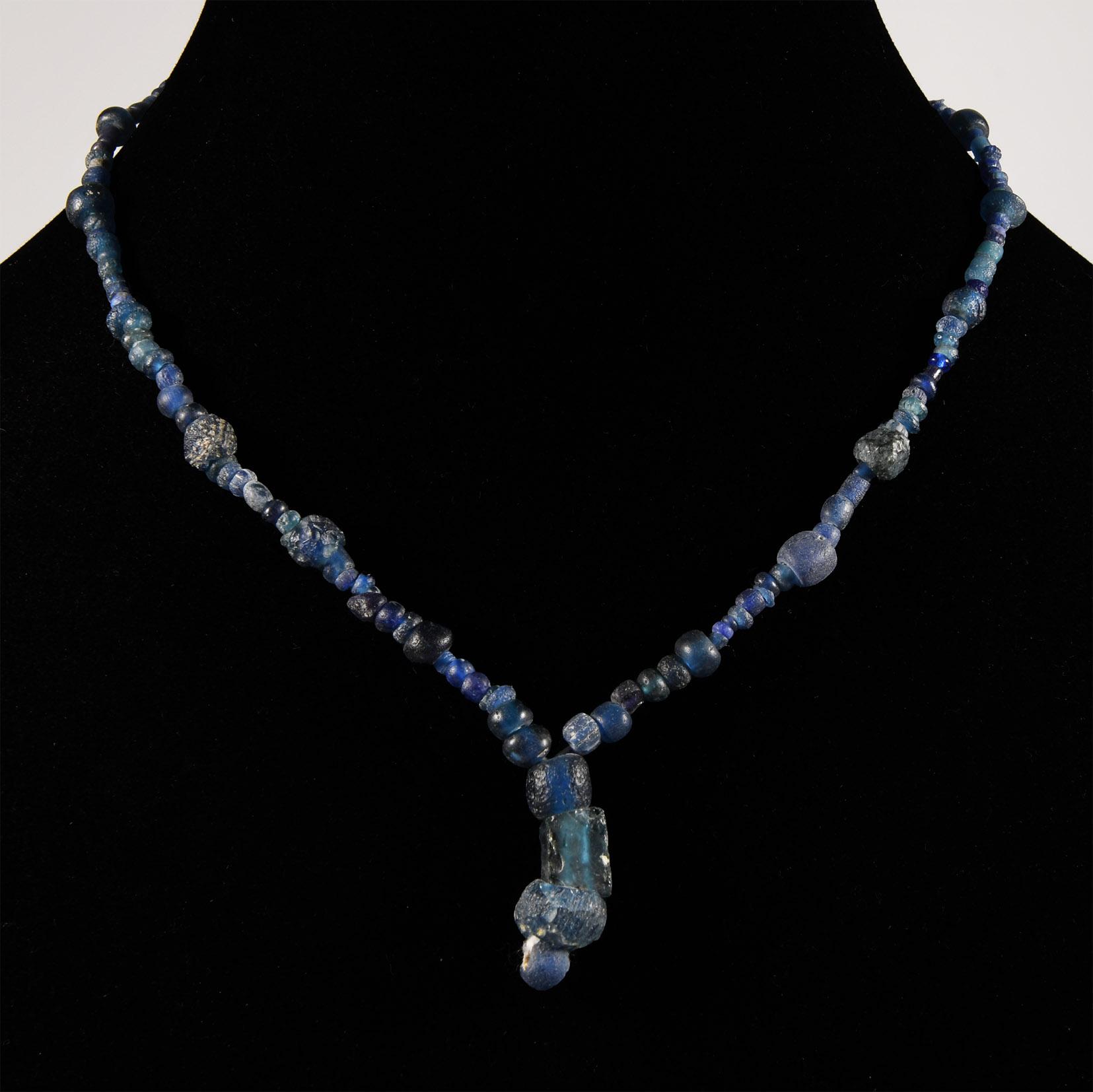 Roman Blue Glass Bead Necklace String