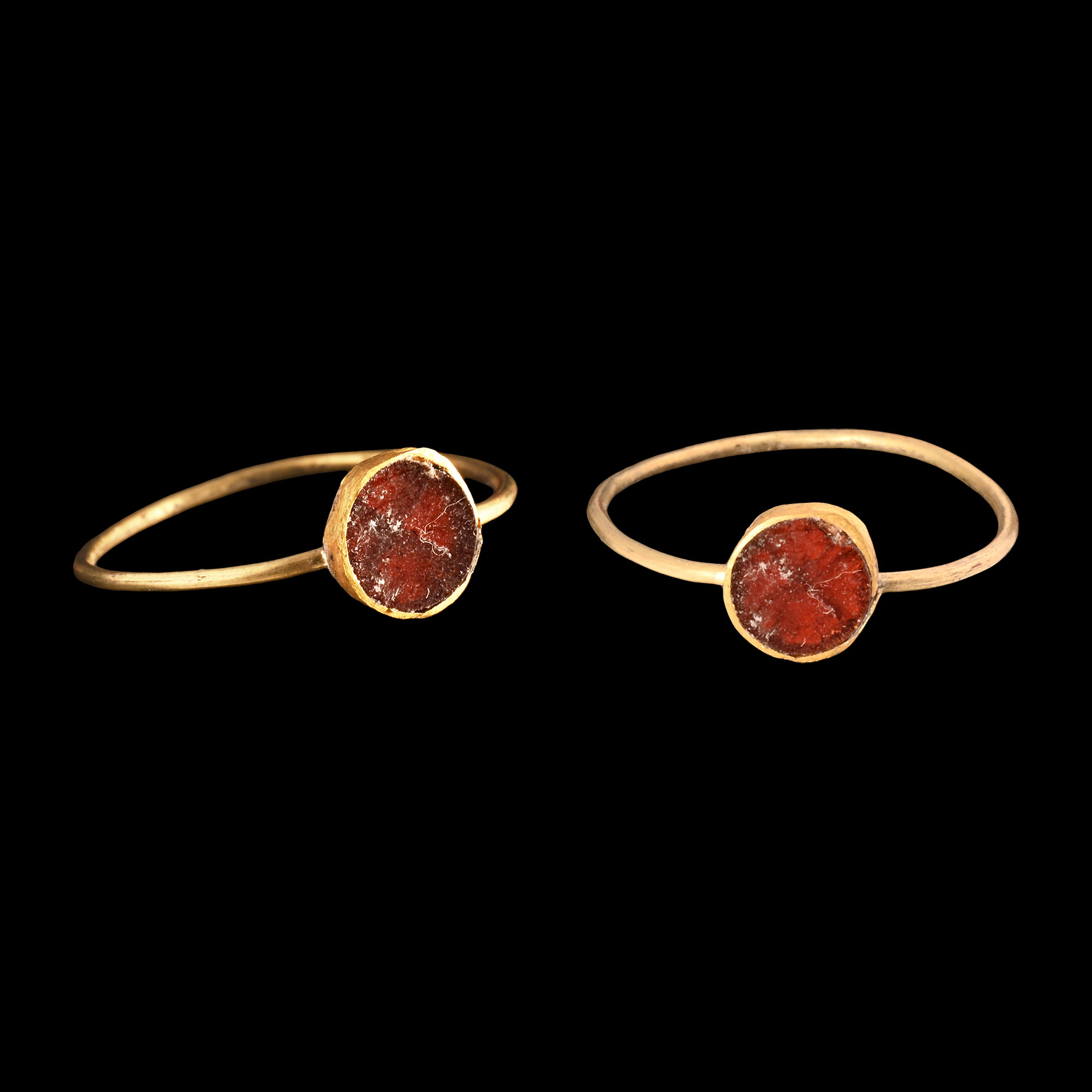 Medieval Gold Ring with Garnet