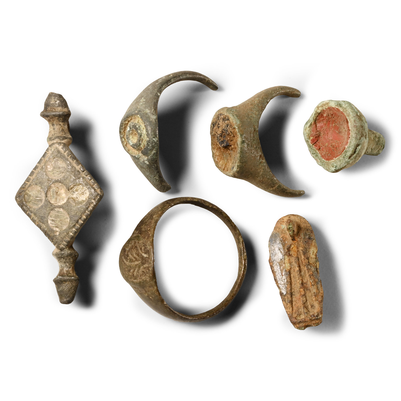 Roman Plate Brooch and Ring Fragments