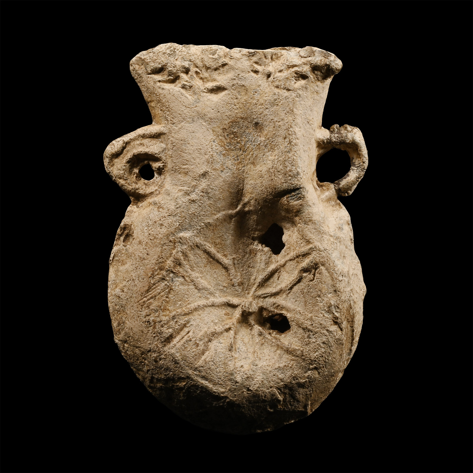 Medieval 'Somerset' Lead Pilgrim's 'Holy Water' Ampulla