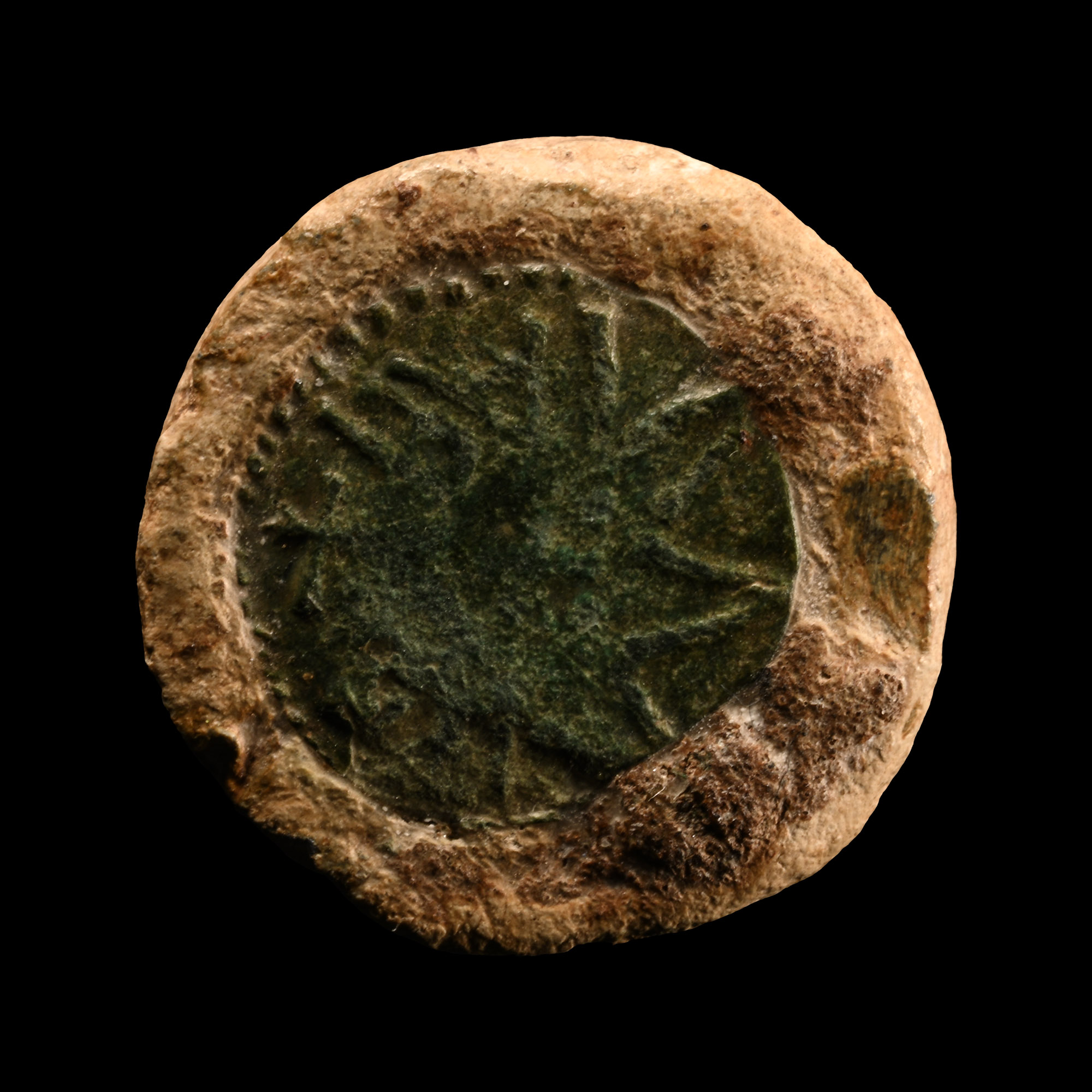 Viking Lead Gaming Board 'King Piece' with Plundered Bronze Styca