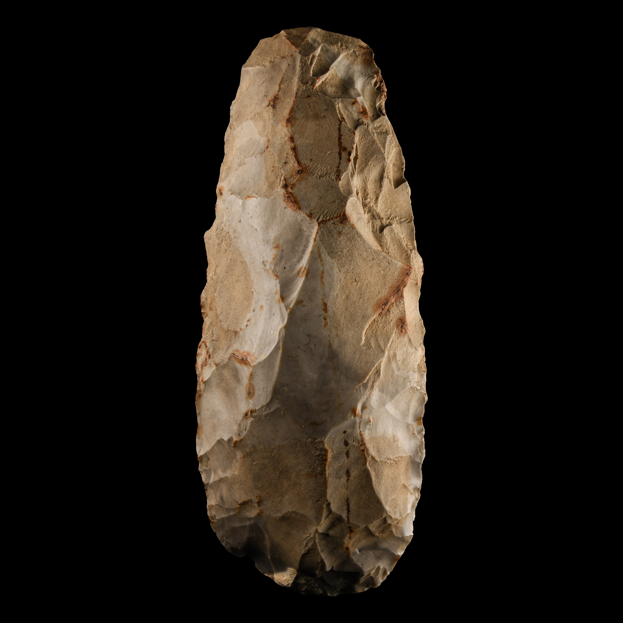 Stone Age French Grey Knapped Flint Axe