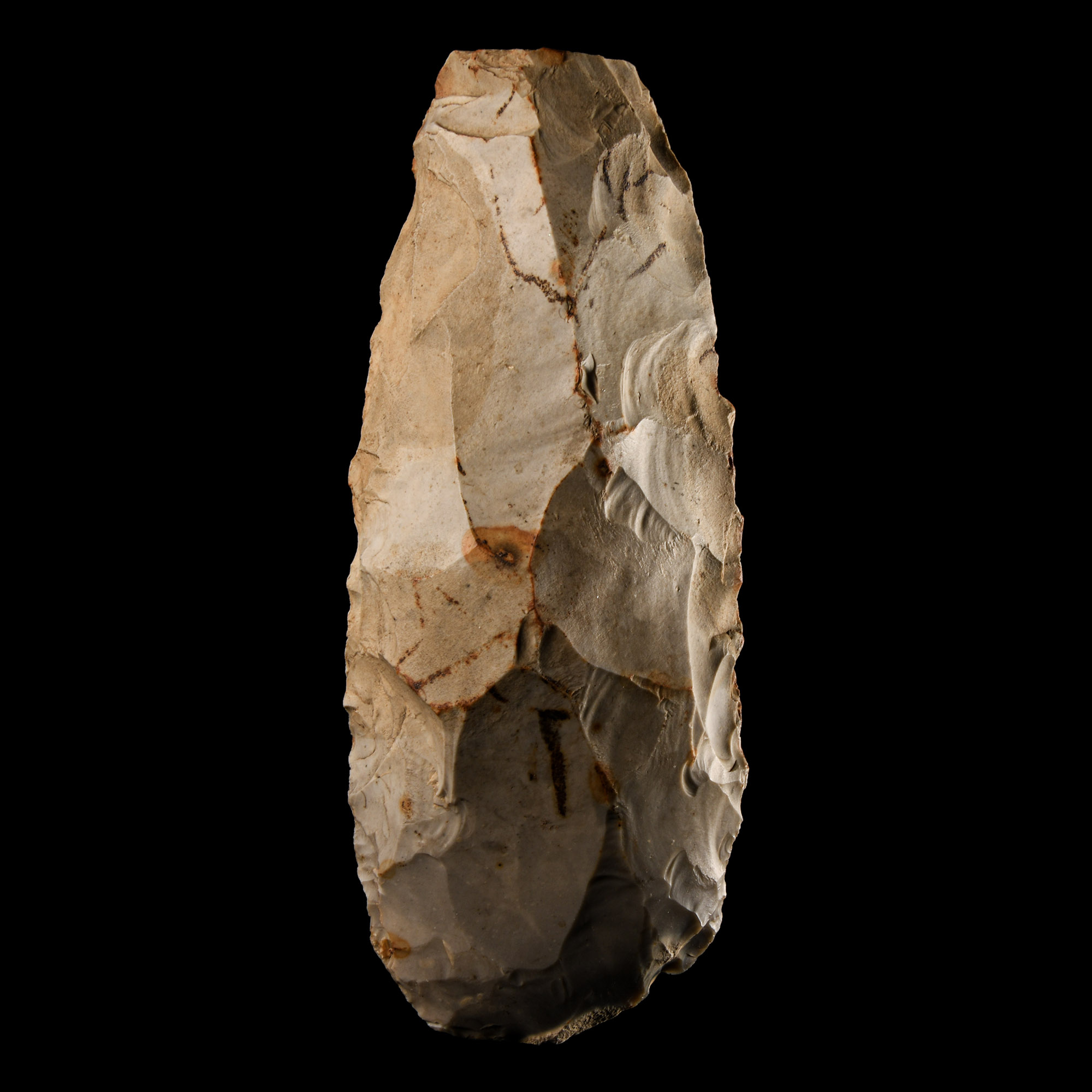 Stone Age French Grey Knapped Flint Axe