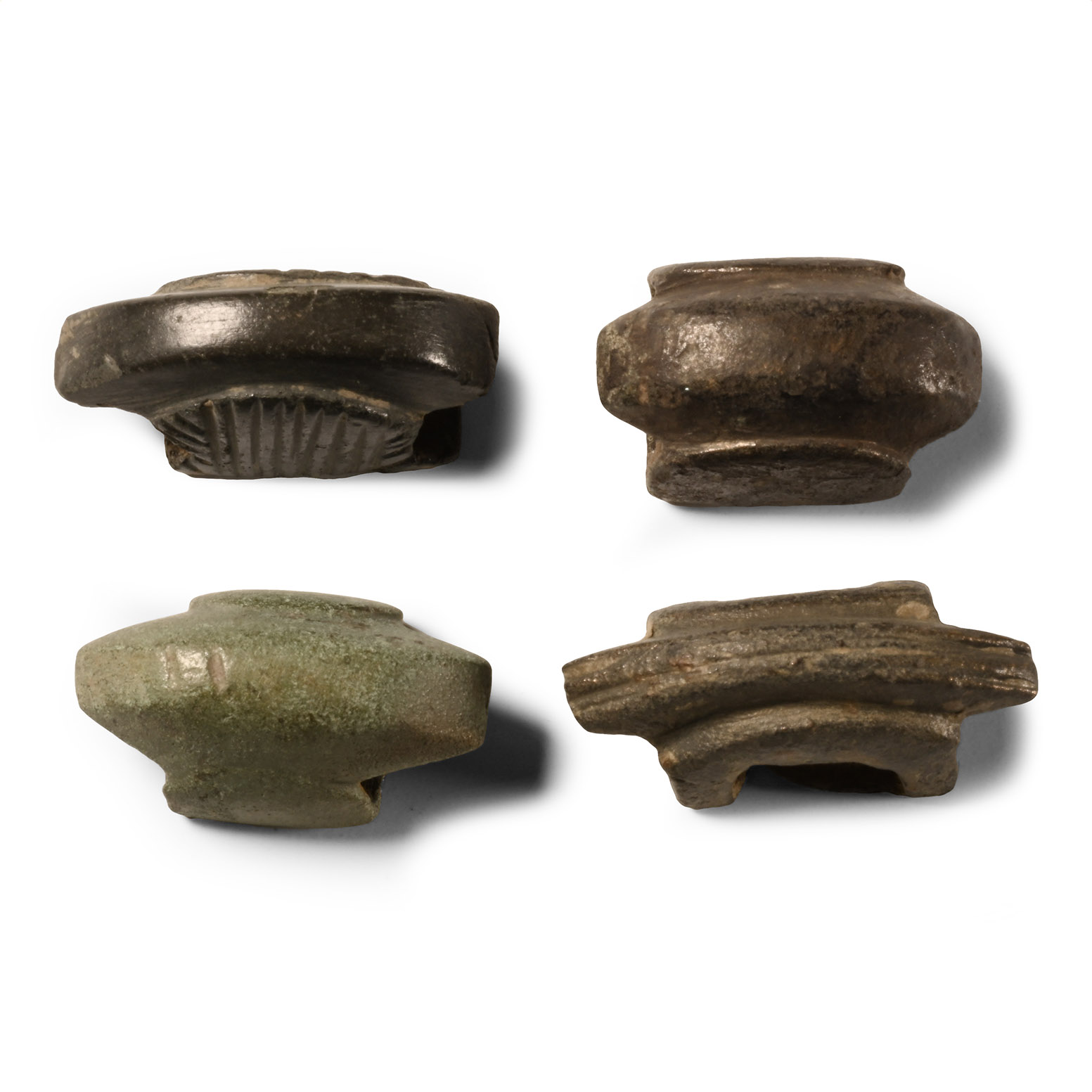 Medieval Bronze Equine Bridle Strap Slide Group