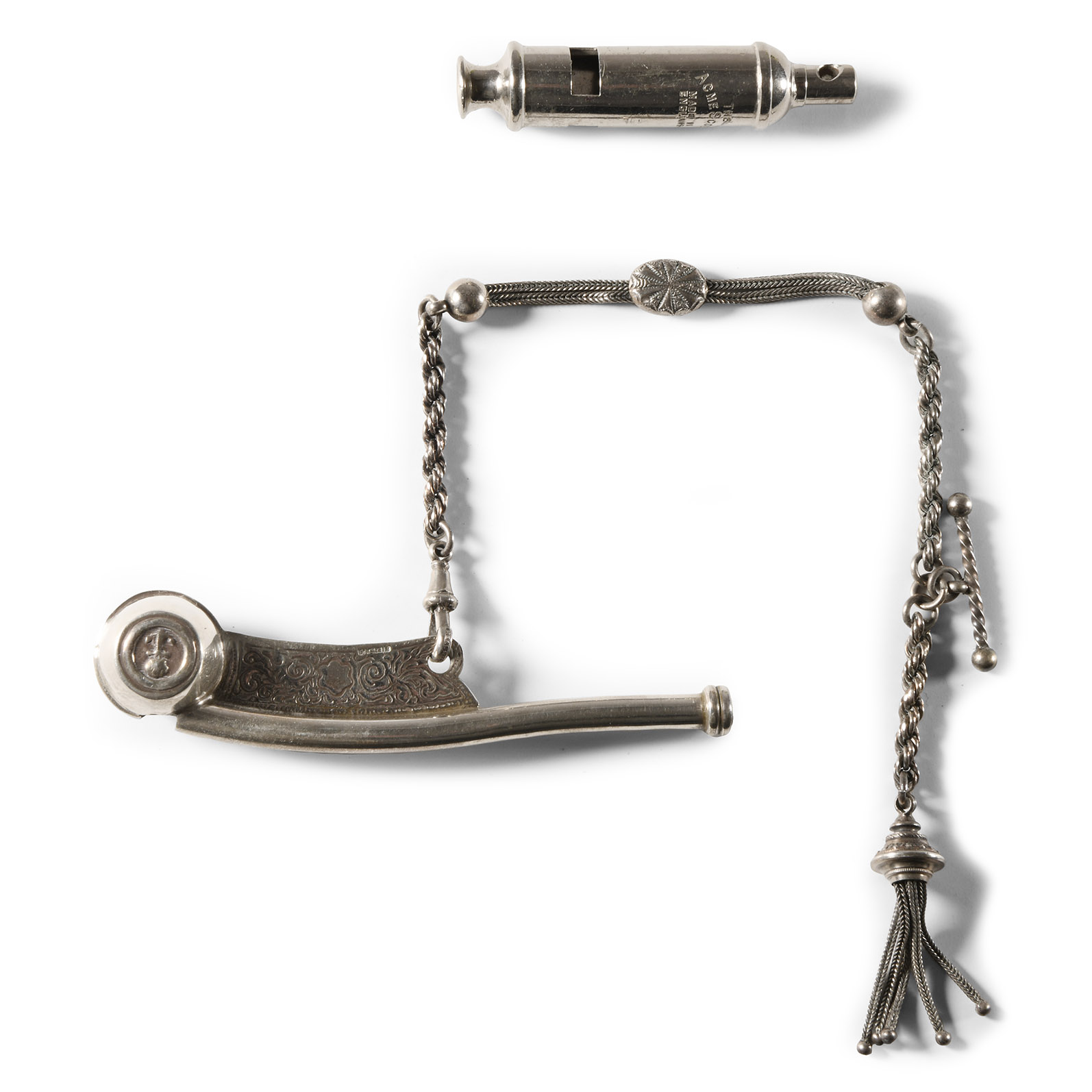Post Medieval Silver Acme Scout and Bosun's Whistle