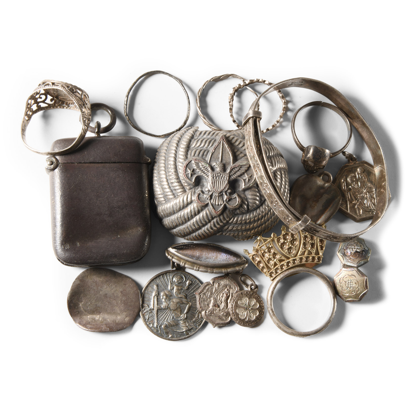 Post Medieval Silver Jewellery and Other Item Group