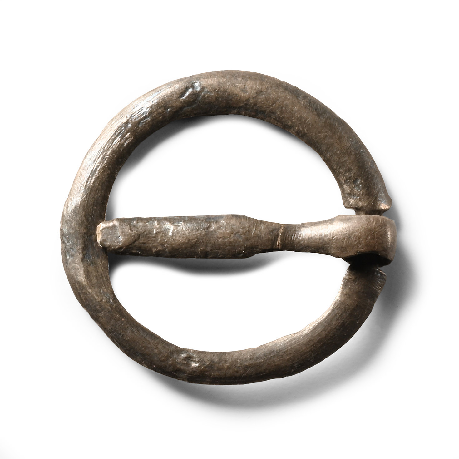 Medieval Silver Ring Brooch