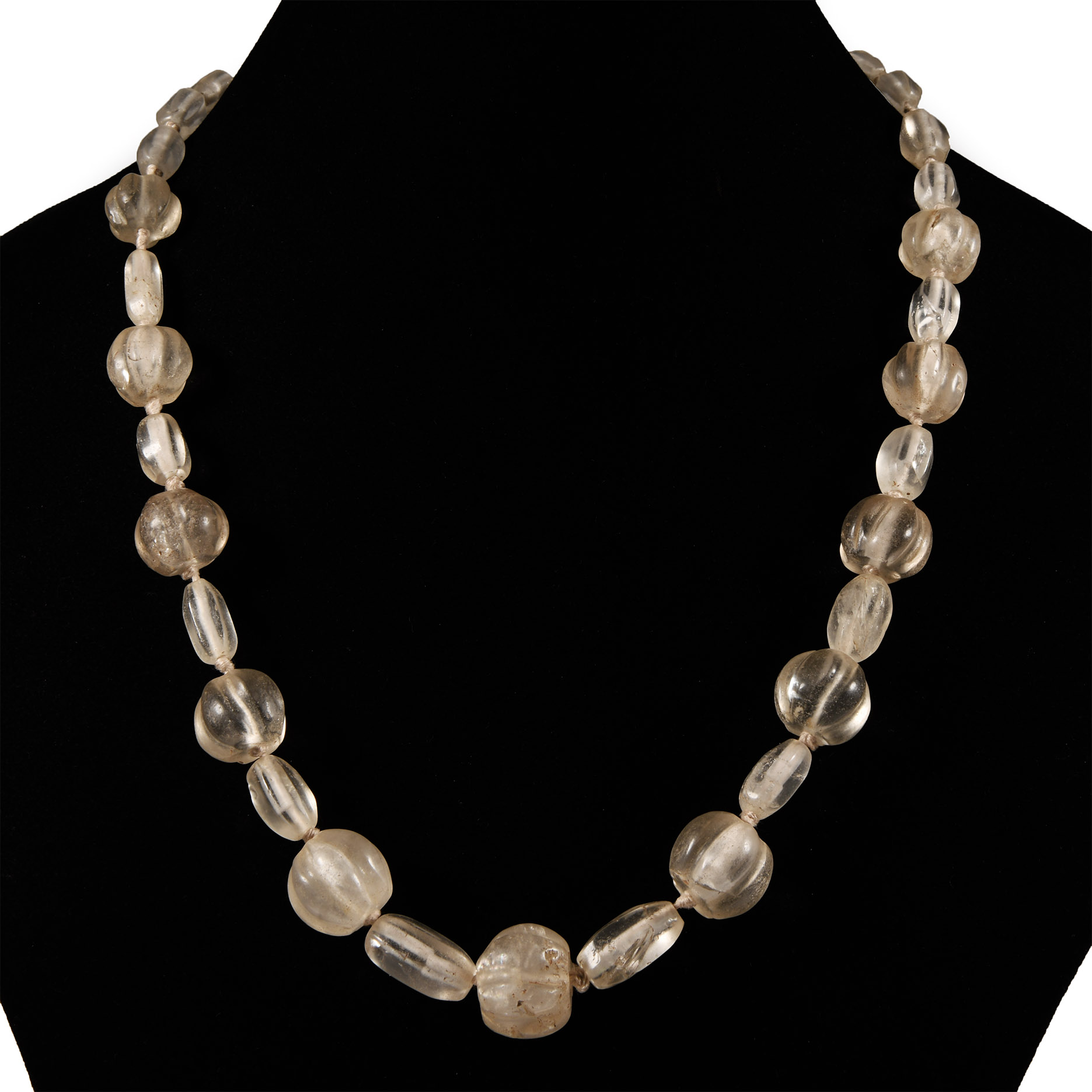 Roman Rock Crystal Bead Necklace
