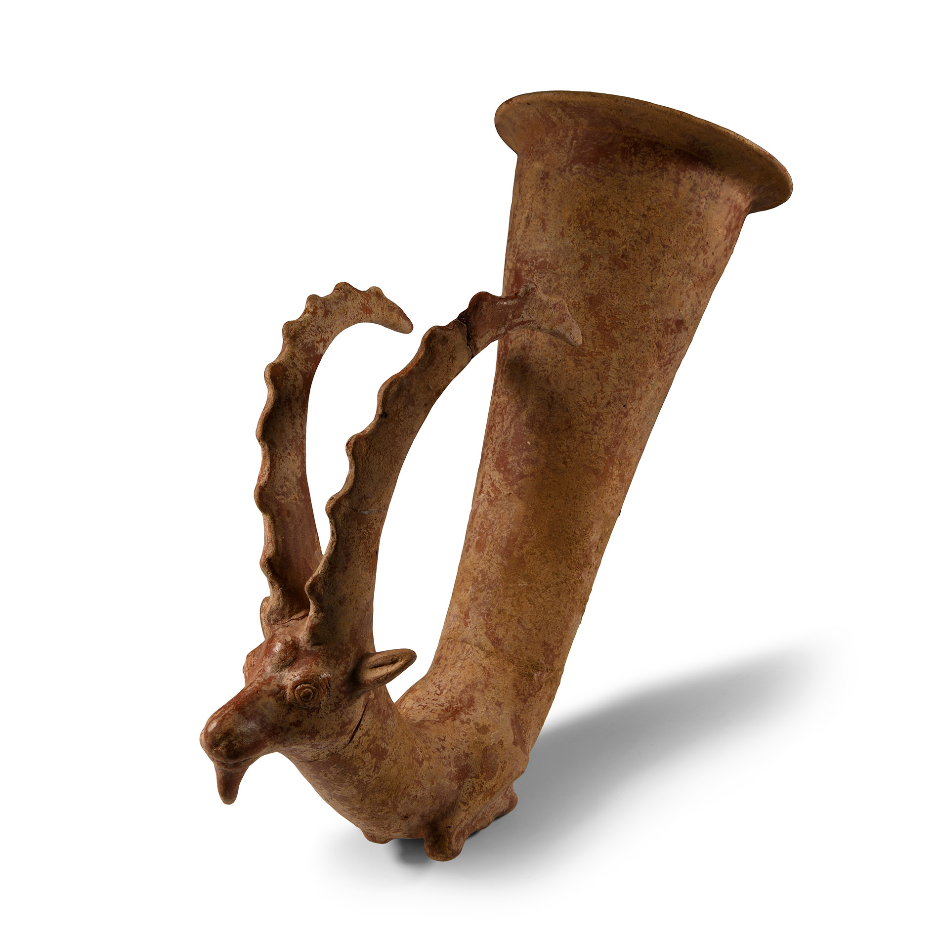 Western Asiatic Ceramic Ibex Rhyton
