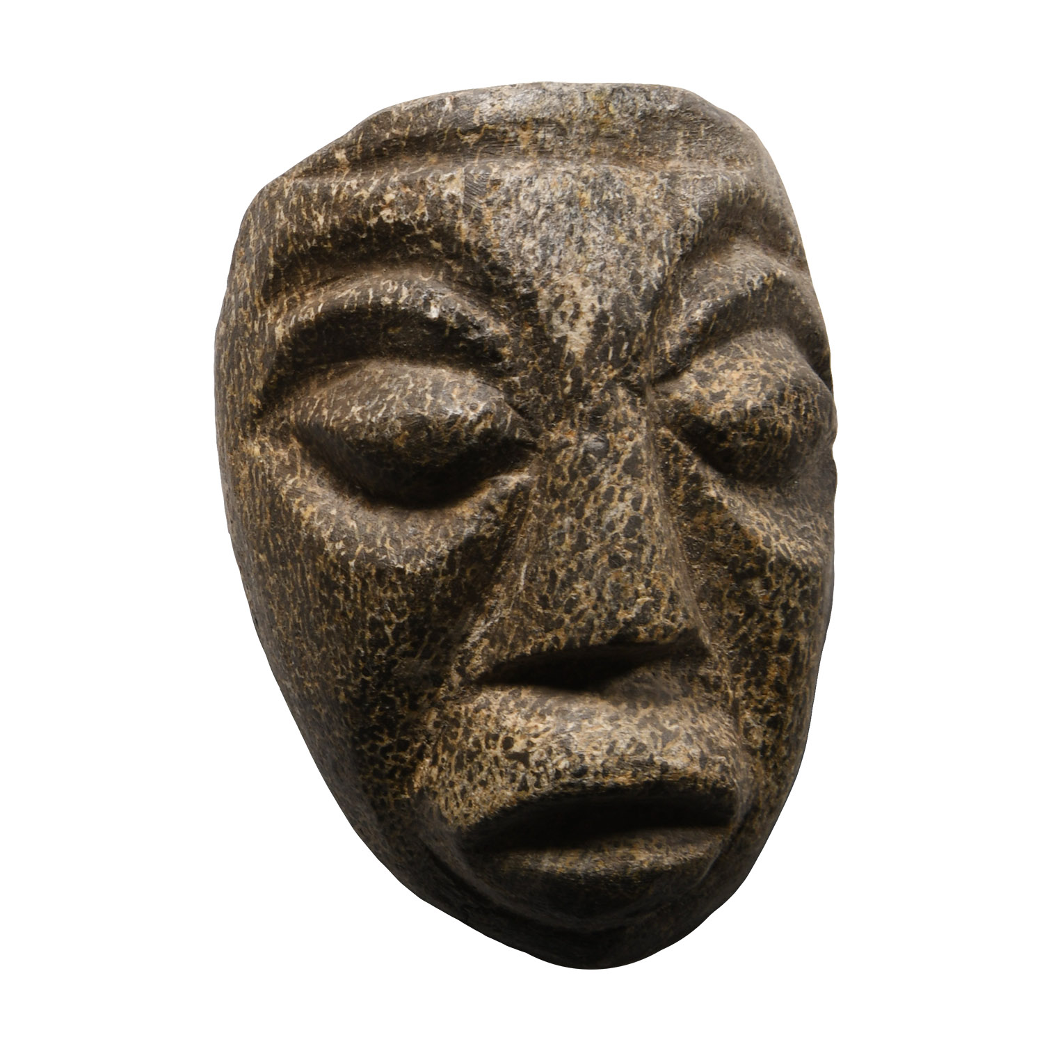 Natural History - Mastodon Bone Face Carving