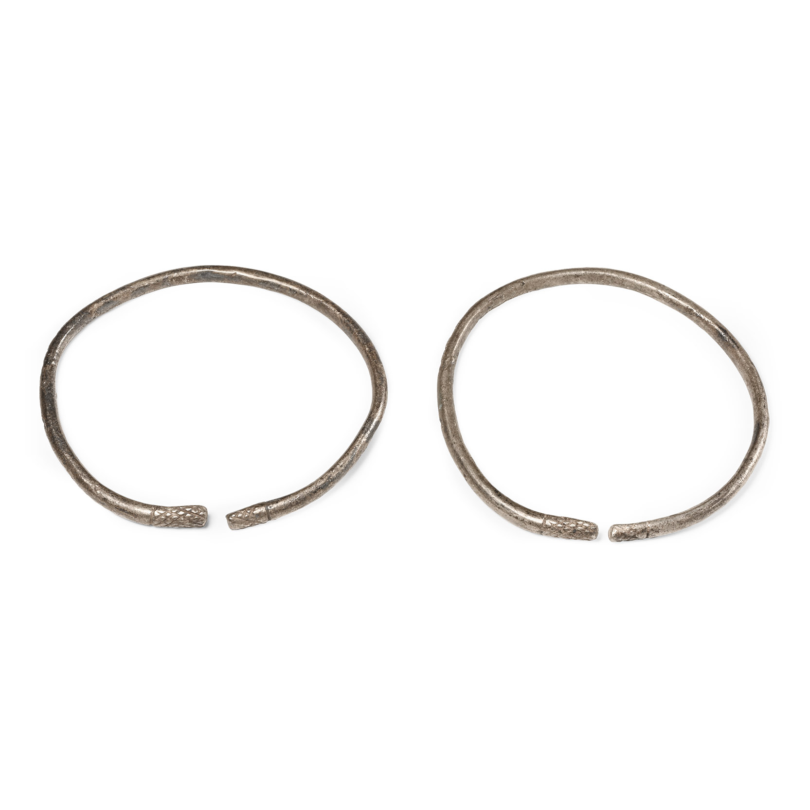 Roman Silver Bracelet Pair