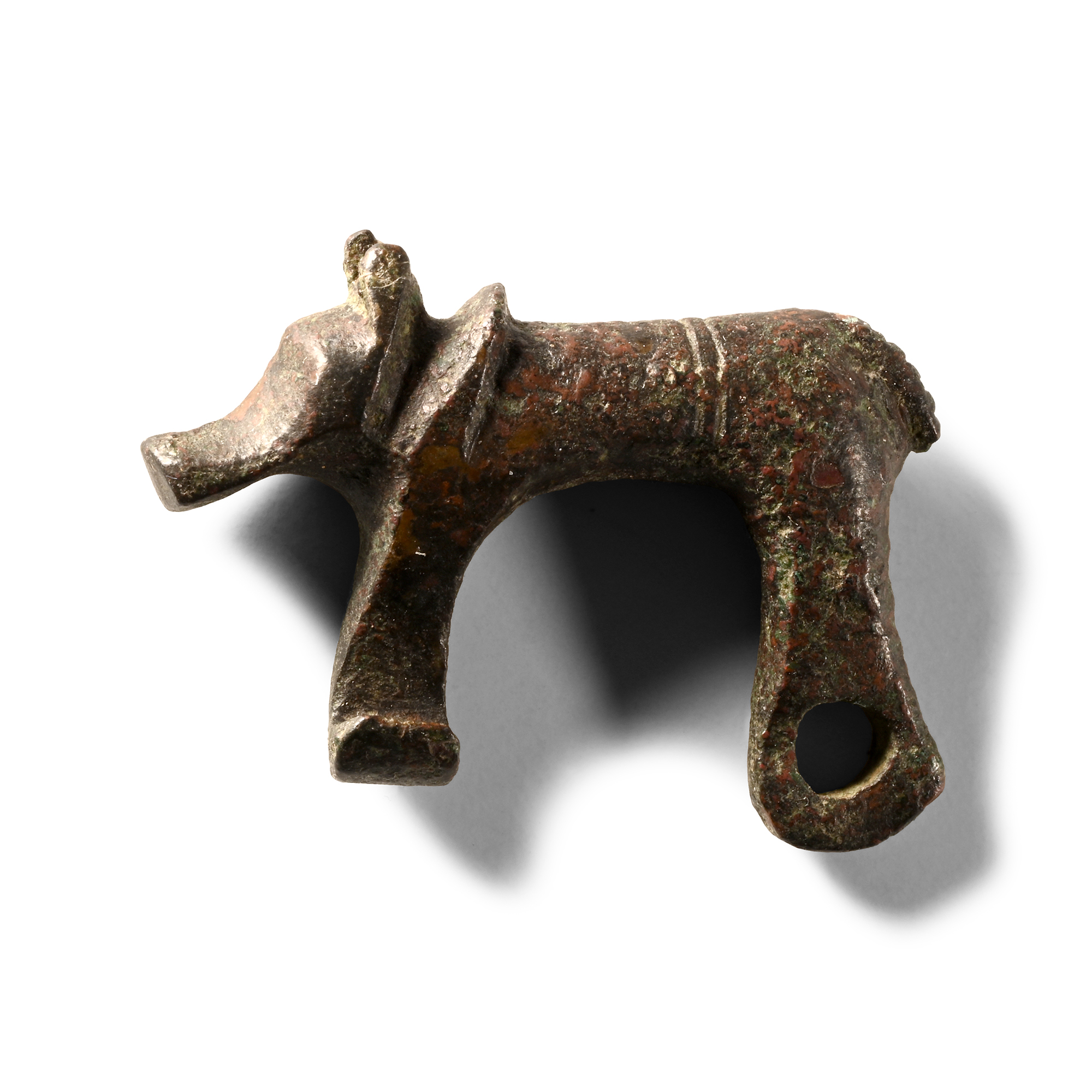 Roman Bronze Boar Brooch
