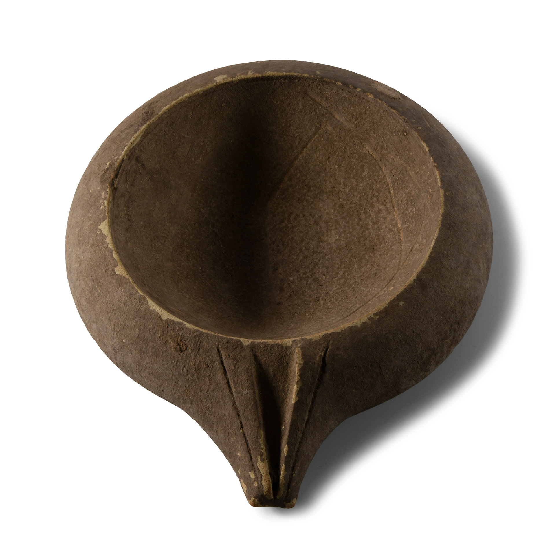 Greek Terracotta Libation Bowl