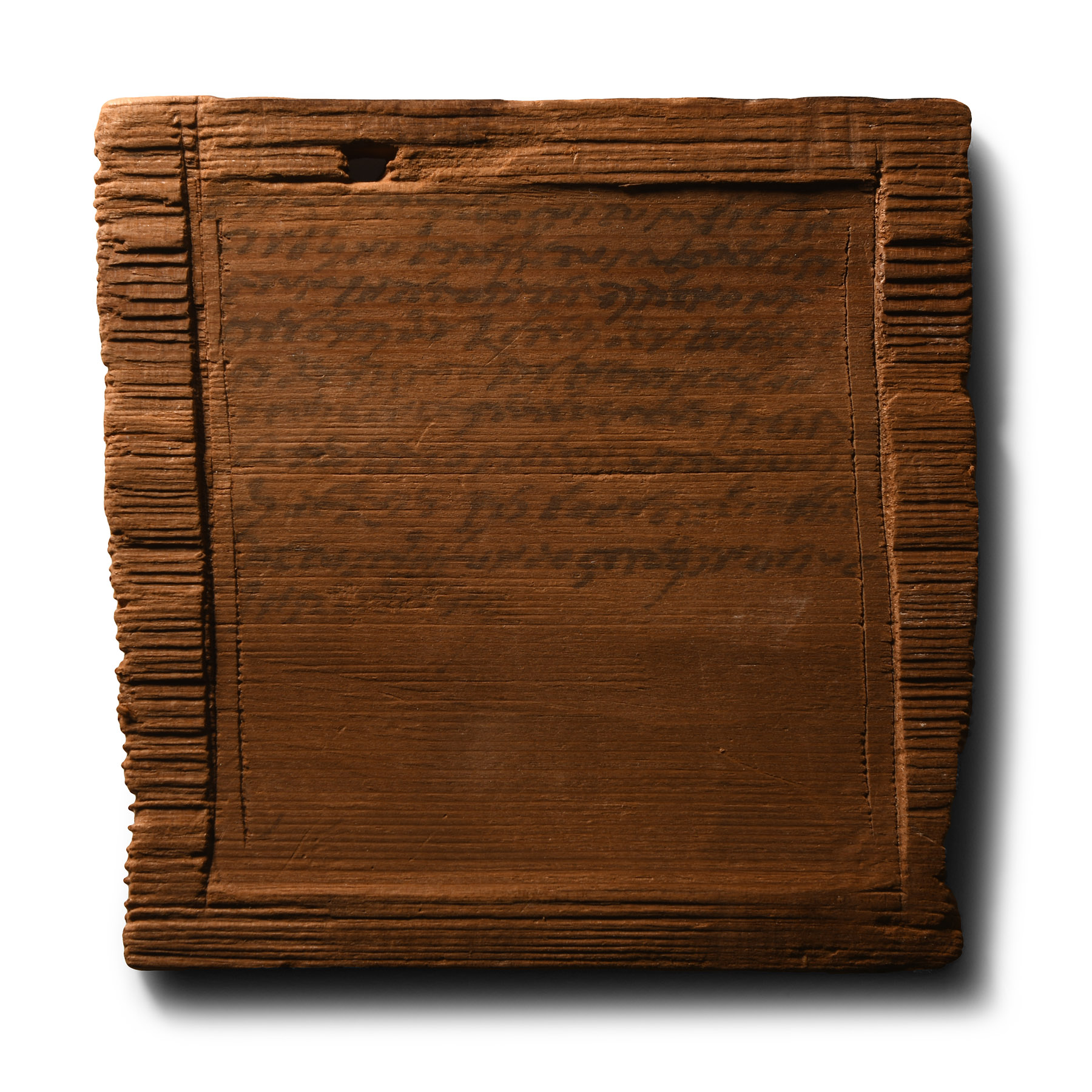 Roman Inked Wooden Tablet, a Legal Document from the Rascotiano Estate
